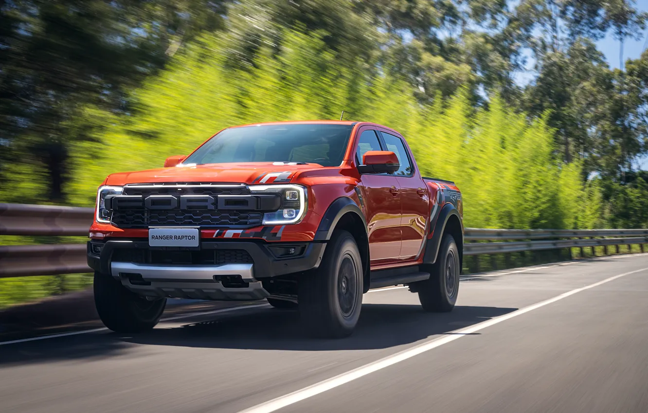 Photo wallpaper Ford, Ford, Raptor, pickup, Ranger, pickup truck, 2023, Ford Ranger Raptor
