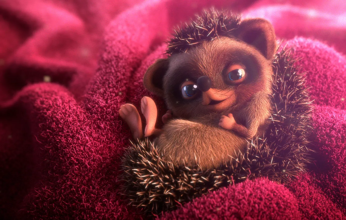 Photo wallpaper hedgehog, children's, Ludovic Lieme