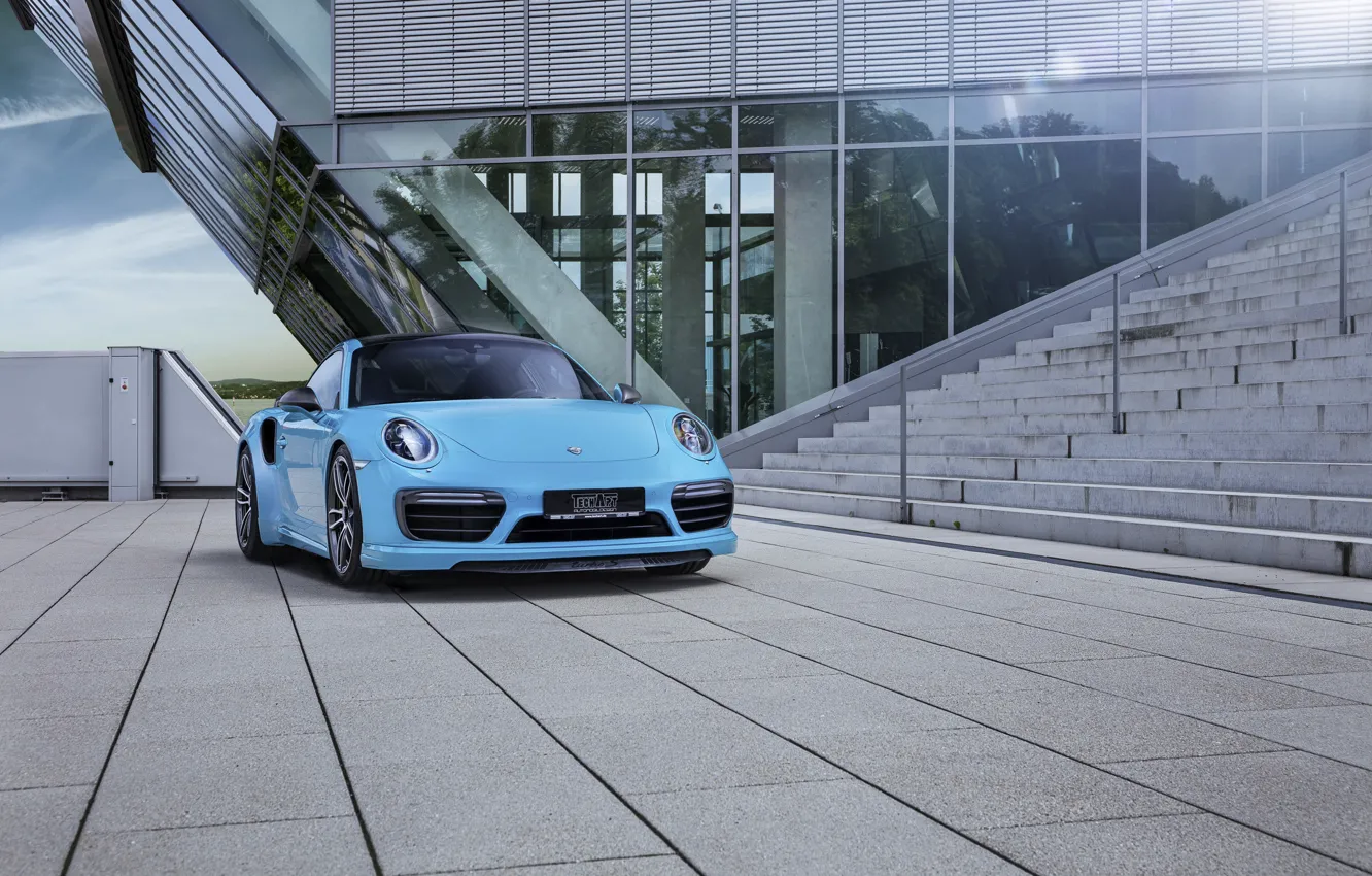 Photo wallpaper coupe, 911, Porsche, Porsche, Coupe, Turbo, turbo, TechArt