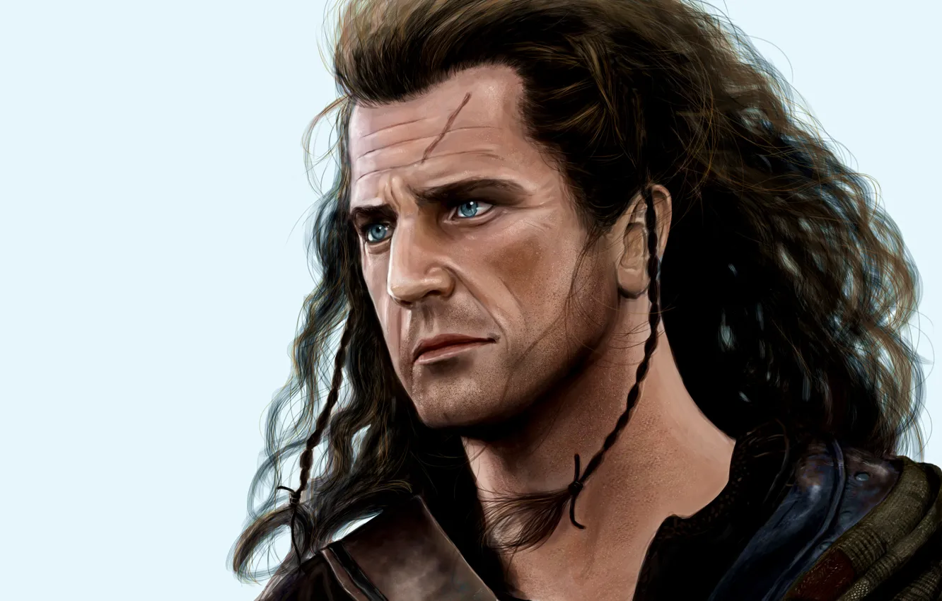 Photo wallpaper the film, male, brave heart, William Wallace. Mel Gibson