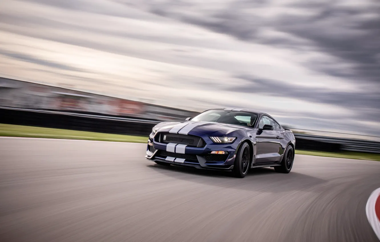 Photo wallpaper speed, Mustang, Ford, Shelby, GT350, 2019