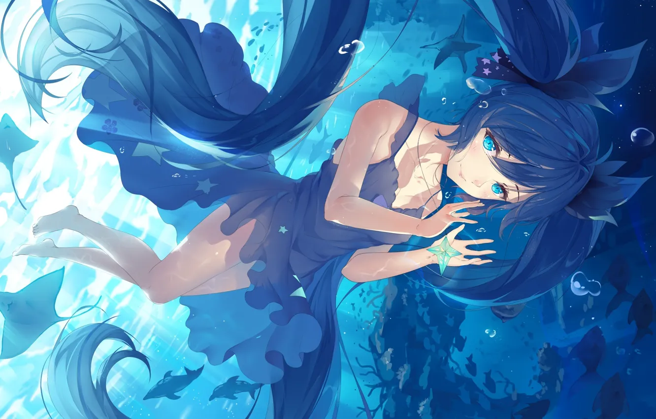 Photo wallpaper girl, art, vocaloid