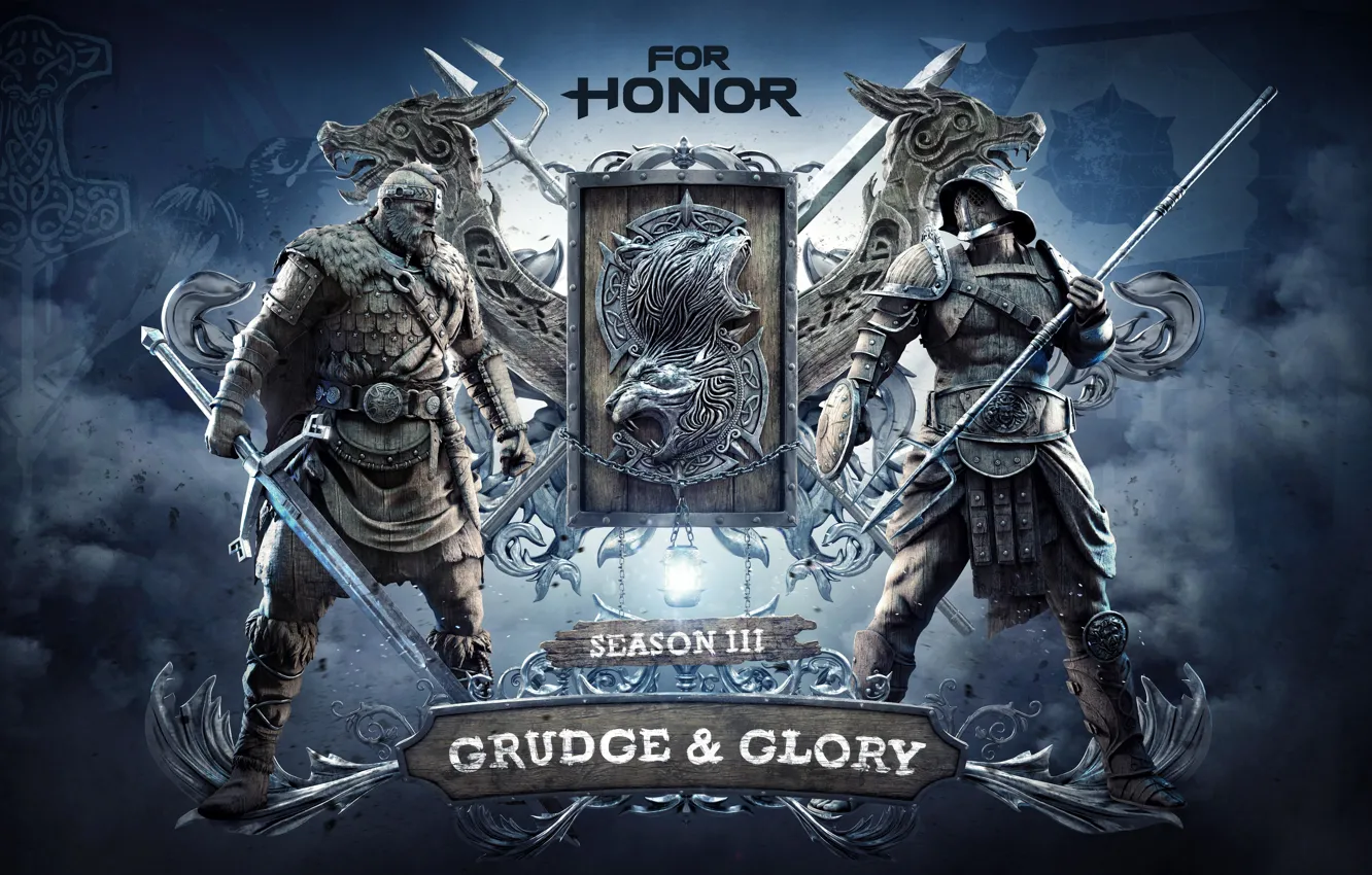 Photo wallpaper sword, game, bear, armor, weapon, Gladiator, ken, wolf