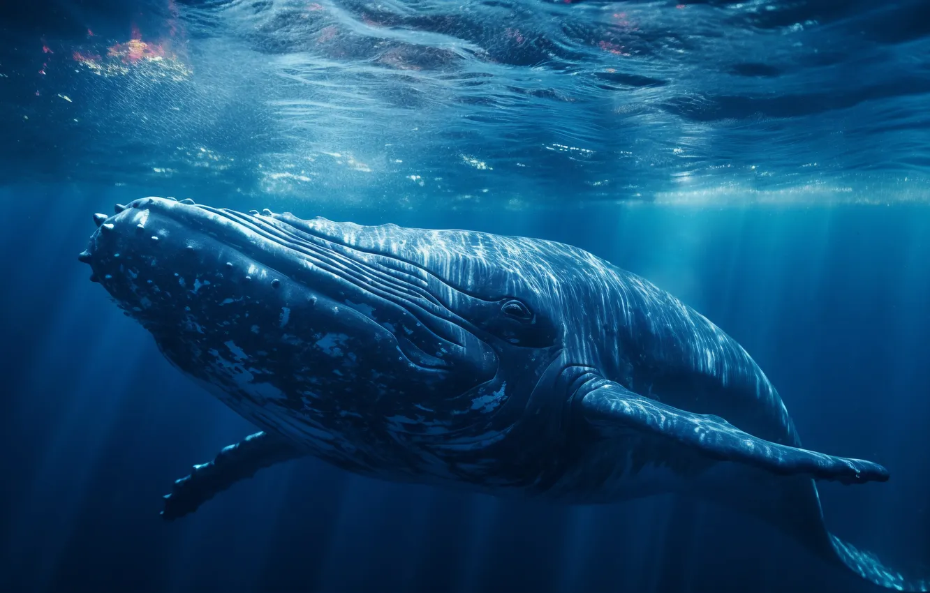 Photo wallpaper kit, underwater world, digital art, AI art, The Art of Artificial Intelligence, neural network