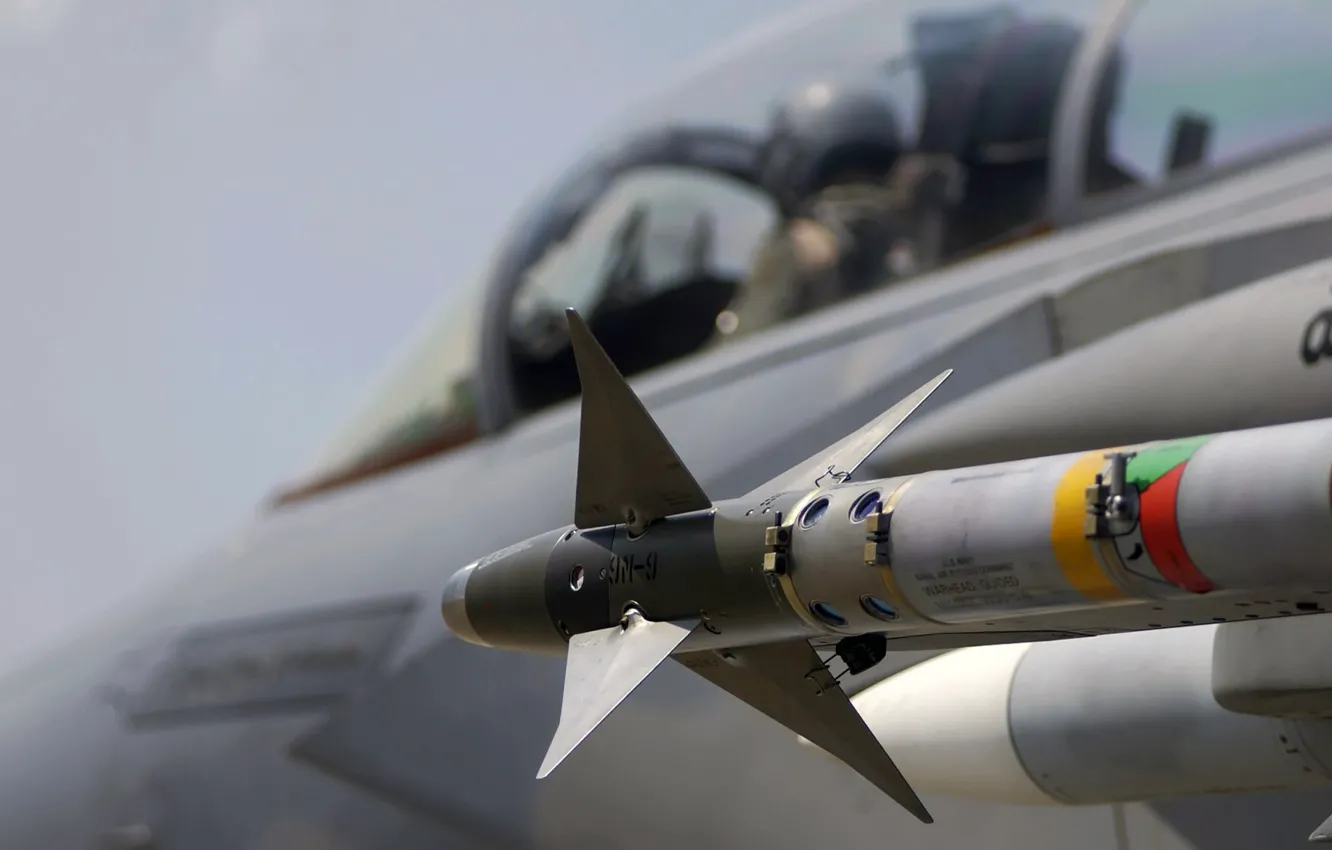Photo wallpaper rocket, fighter, pilot