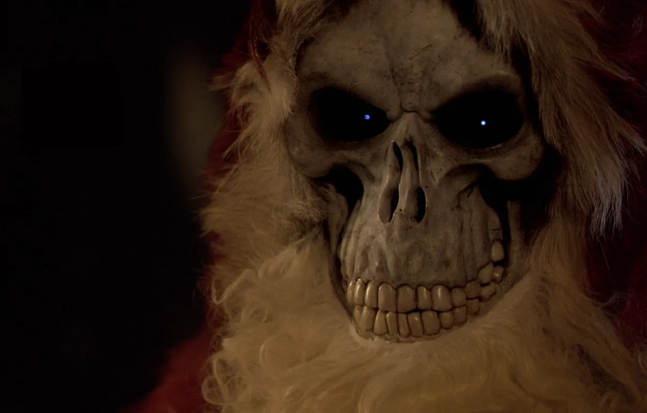 Photo wallpaper joy, holiday, skeleton, santa, last New Year