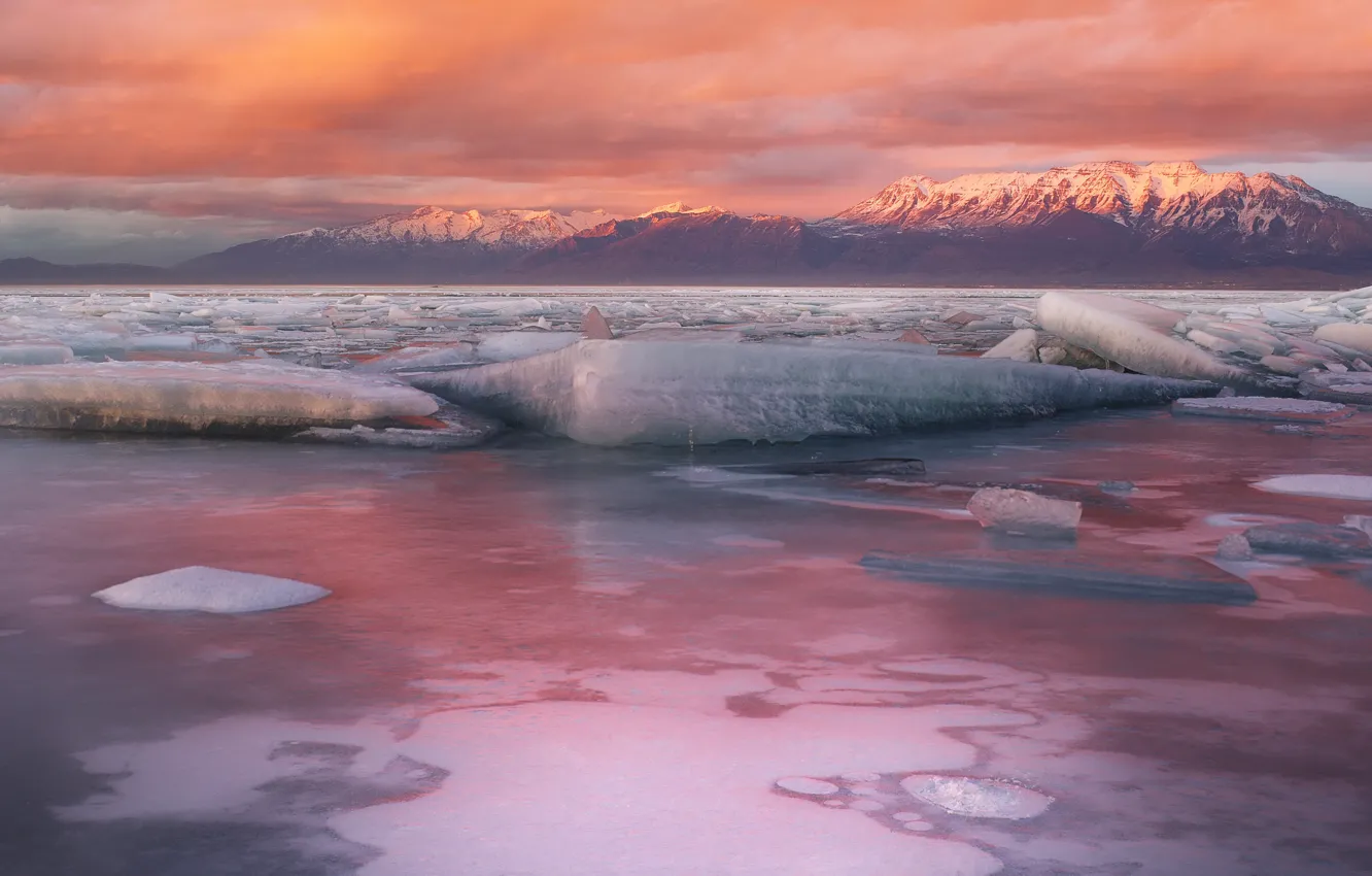 Photo wallpaper USA, Utah, Wasatch Mountains