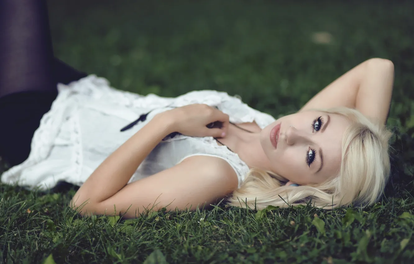 Photo wallpaper girl, blonde, Cassie Sue