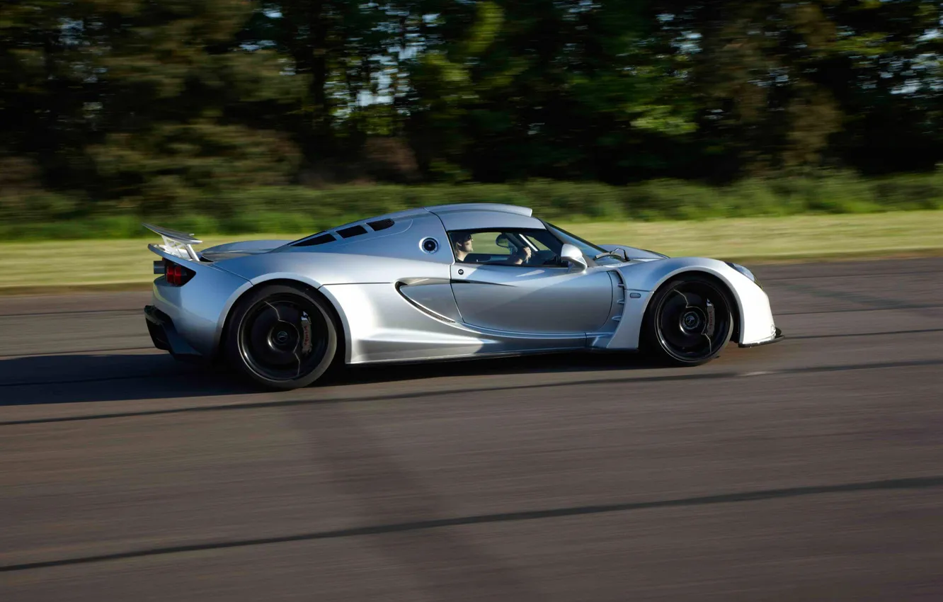 Photo wallpaper speed, supercar, side view, speed, Hennessey, Venom GT