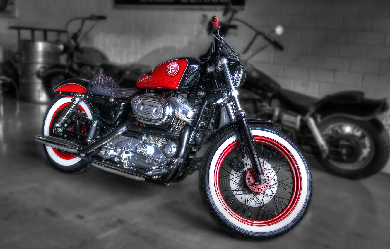 Photo wallpaper motorcycle, bike, Harley Davidson, bike, custom, harley, f95