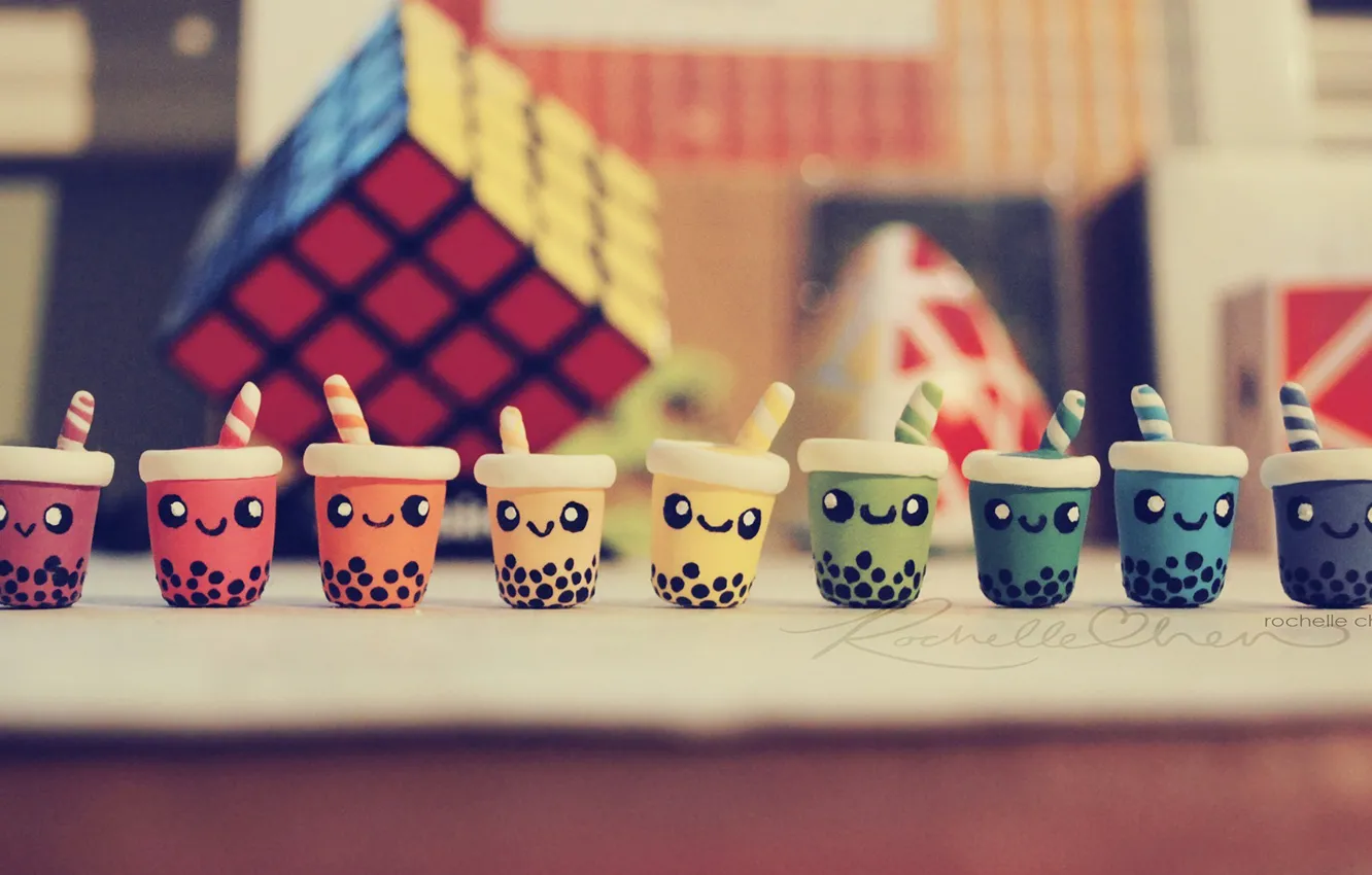 Photo wallpaper smile, background, mood, Wallpaper, bright, toy, positive, mug