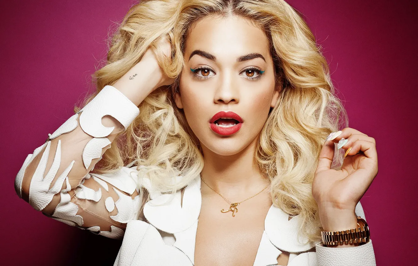 Photo wallpaper look, singer, Rita Ora