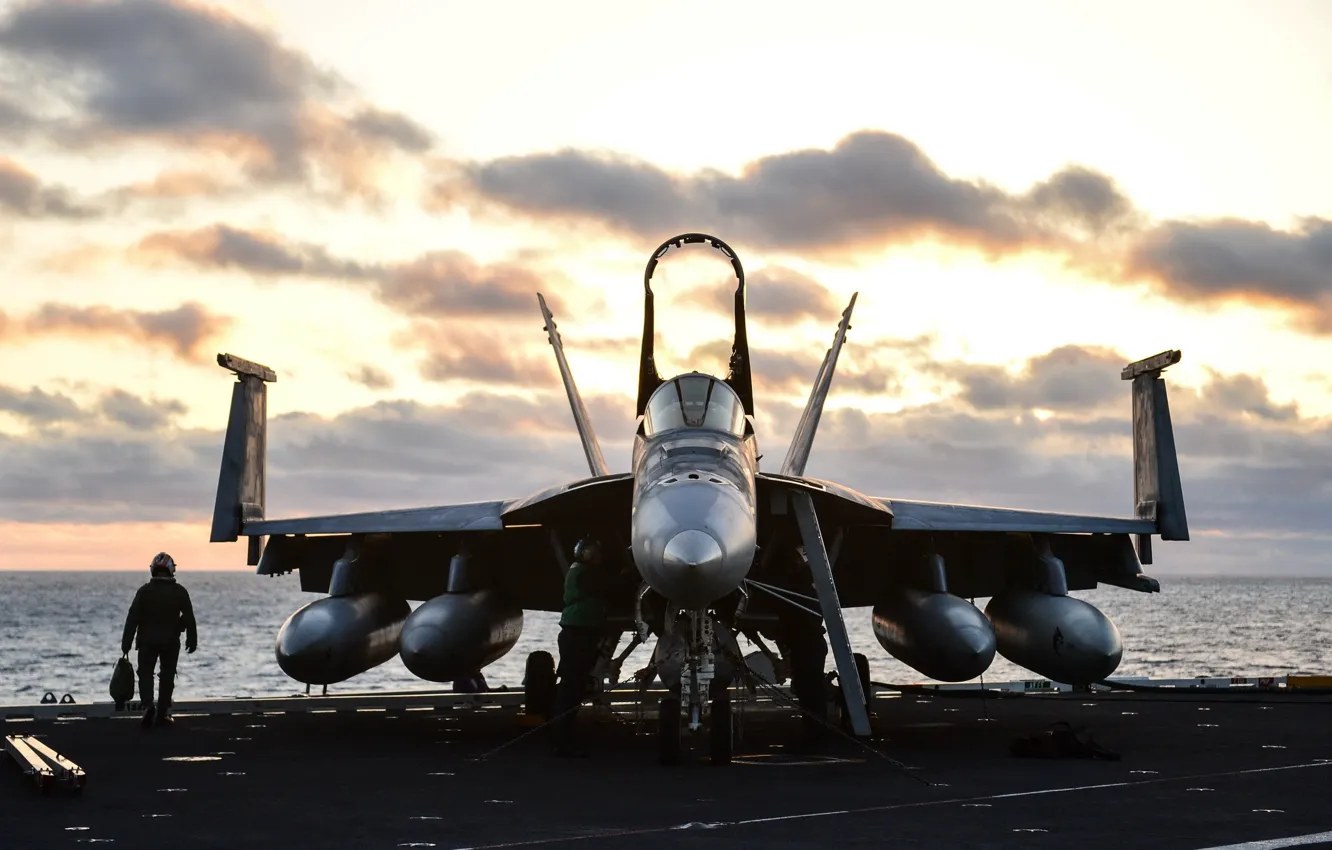 Photo wallpaper weapons, the plane, FA 18E Super Hornet