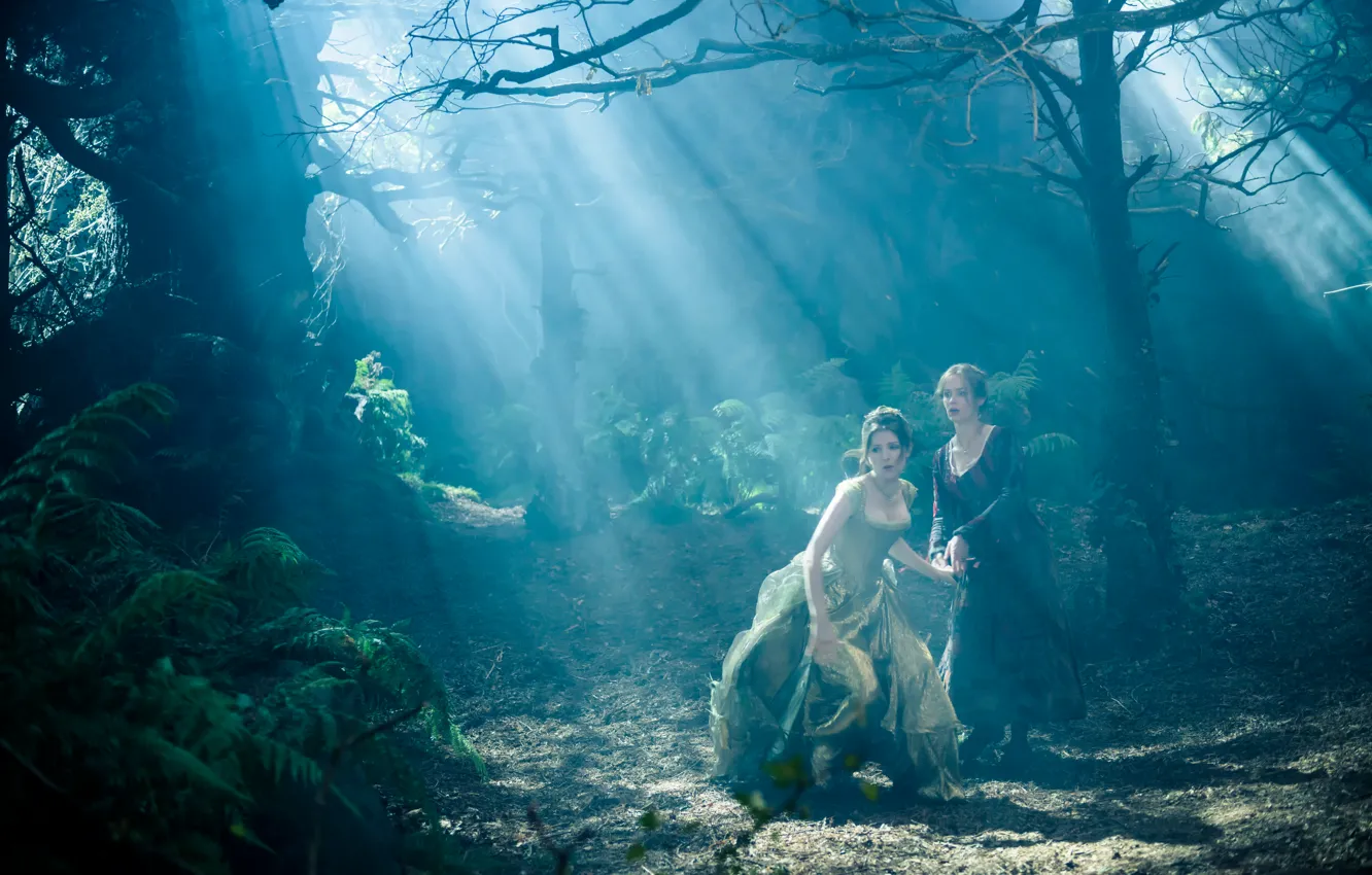 Photo wallpaper Emily Blunt, Cinderella, Anna Kendrick, The farther into the forest, the musical, Into the Woods, …