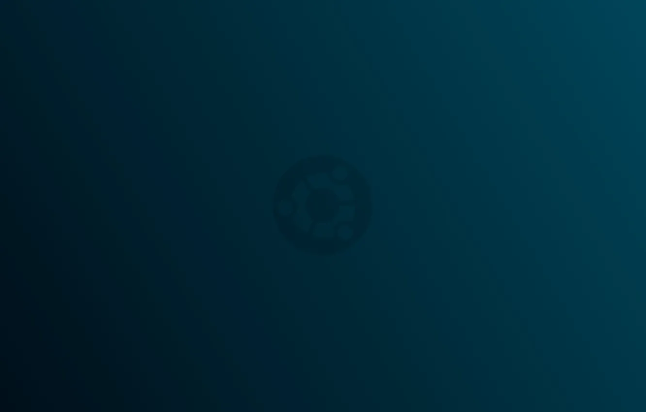 Photo wallpaper linux, ubuntu, minimalism, blue, gradient