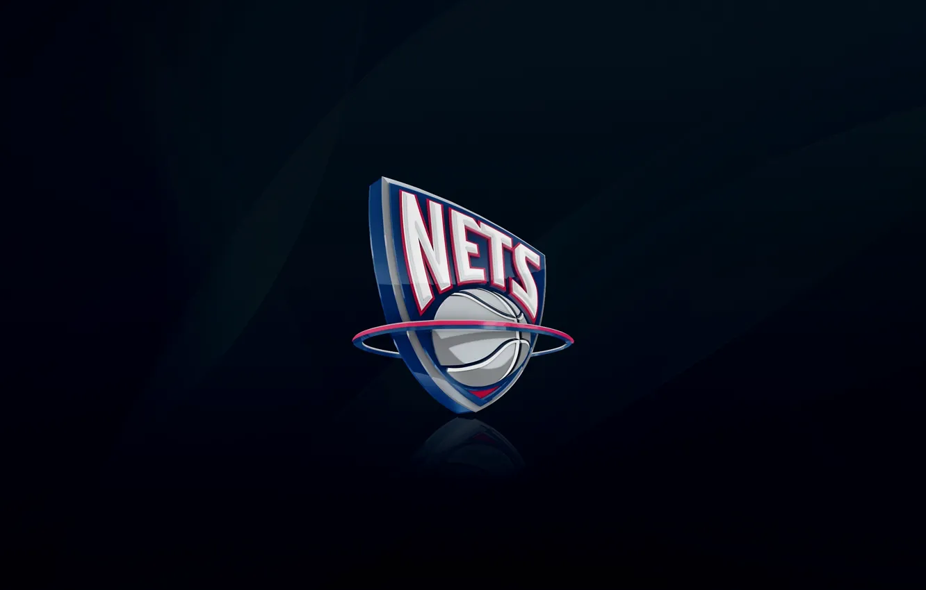 Photo wallpaper Blue, Basketball, Background, Logo, NBA, Jersey, Mesh, New Jersey Nets