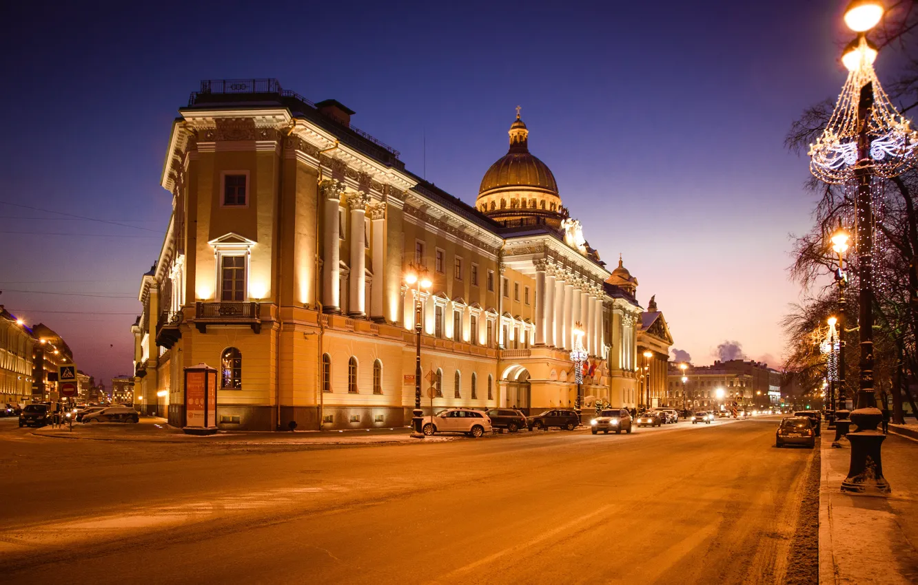 Photo wallpaper Road, The hotel, Saint Petersburg