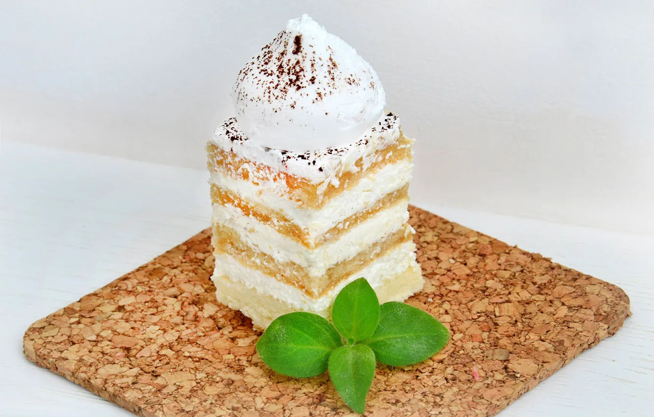 Photo wallpaper cake, cream, dessert, sweet