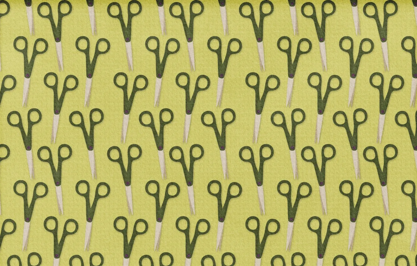 Photo wallpaper green, texture, khaki, a lot, scissors