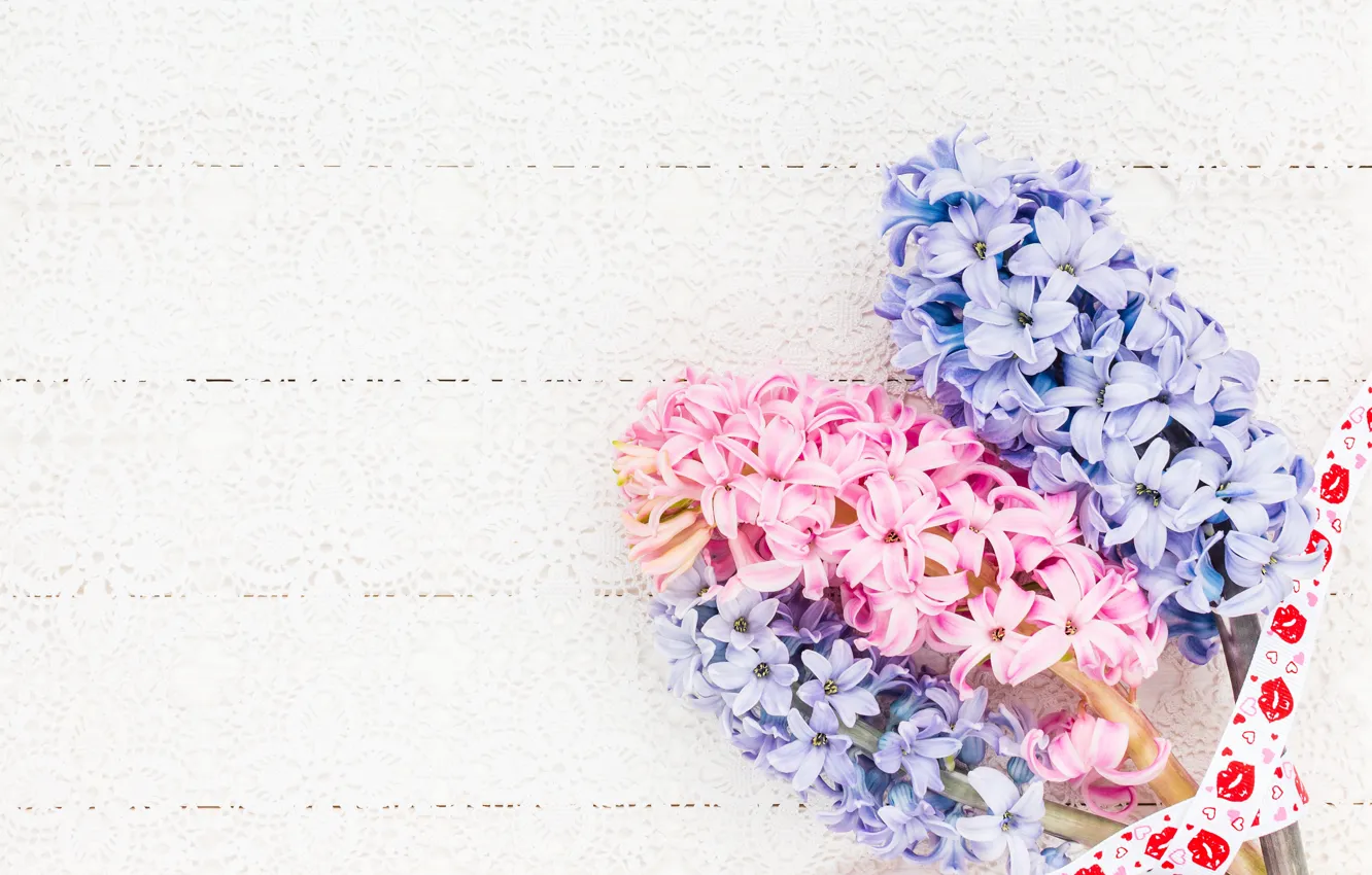 Wallpaper flowers, bouquet, pink, blue, pink, flowers, hyacinths ...