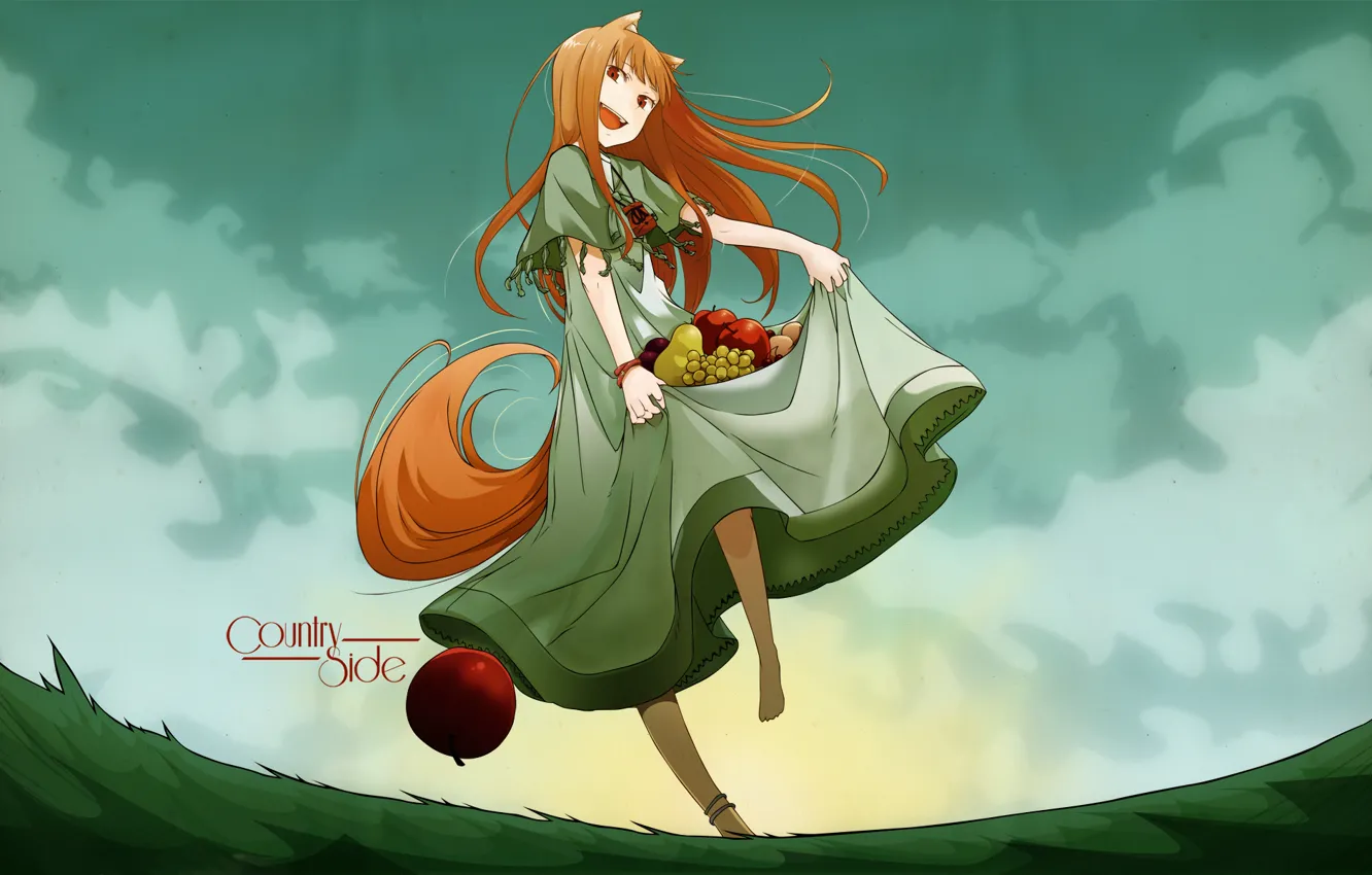Photo wallpaper art, spice and wolf, holo
