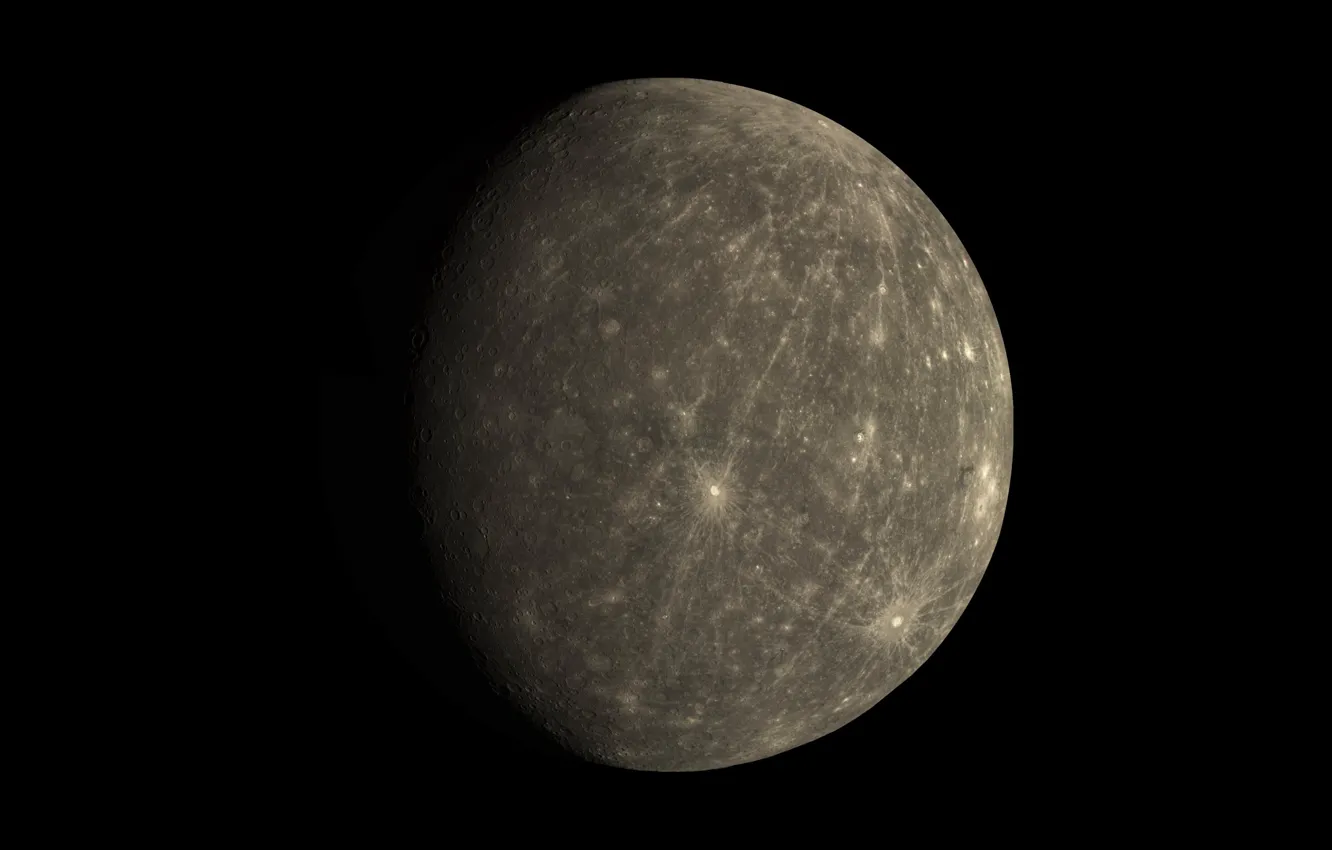 Photo wallpaper the universe, planet, Mercury, Solar System