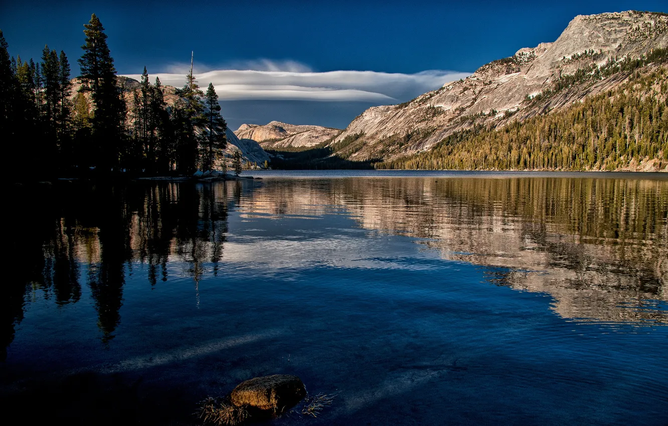 Photo wallpaper mountains, CA, Yosemite, California, Yosemite National Park, Tenaya Lake, lake Tenaya