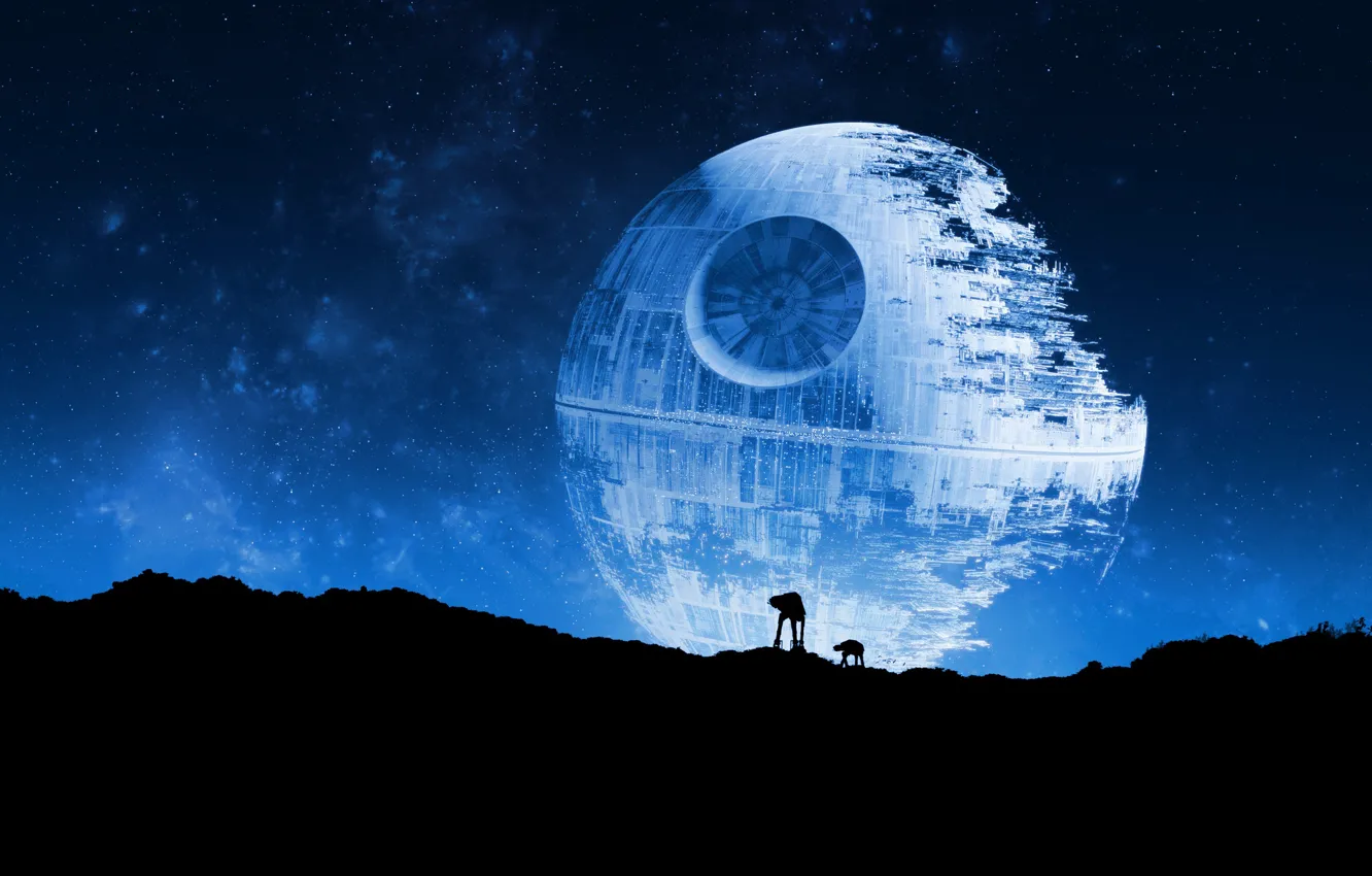 Photo wallpaper Star Wars, AT-AT, The battle space station, Death Star II, The Death Star 2