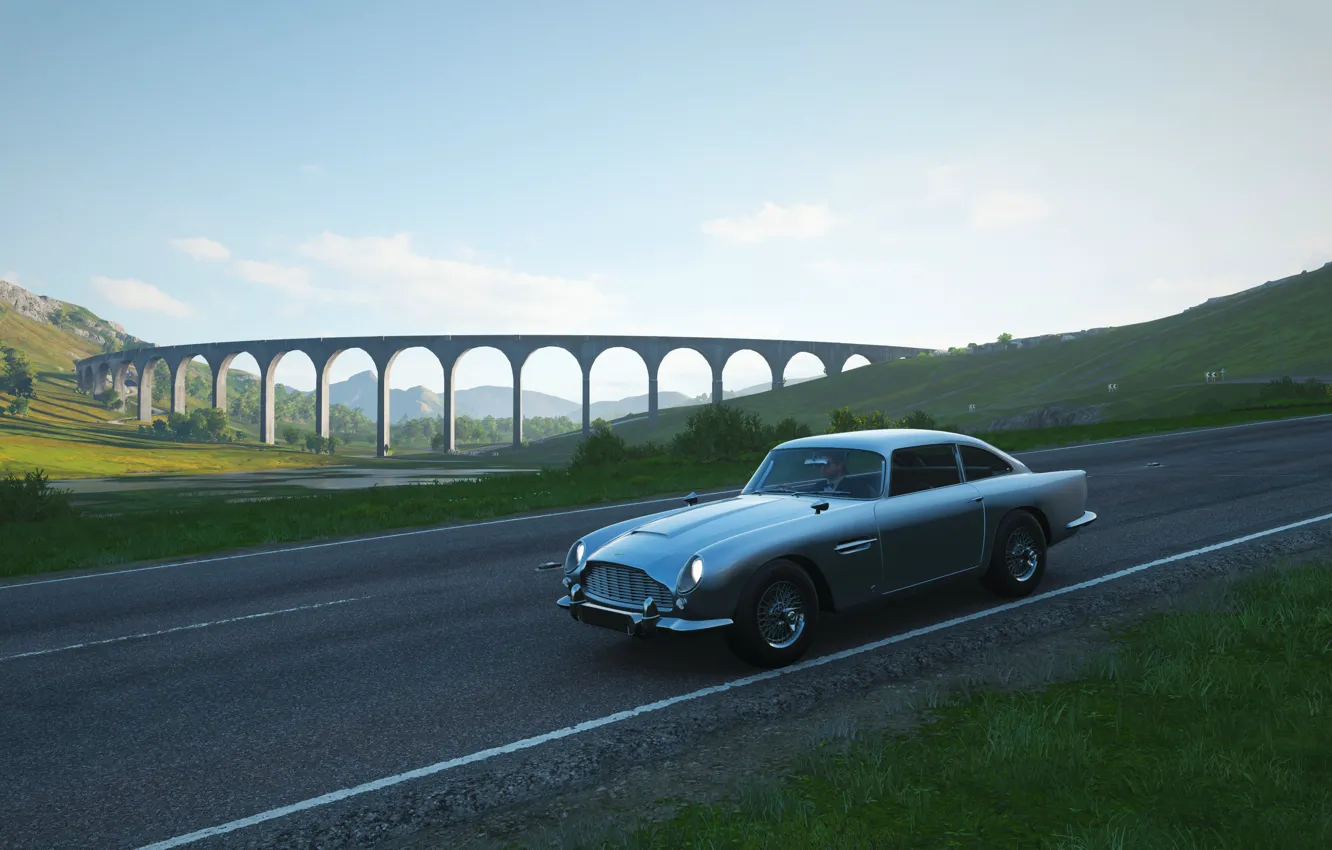 Photo wallpaper aston martin, bond, forza, forza horizon 4, aston martin db5