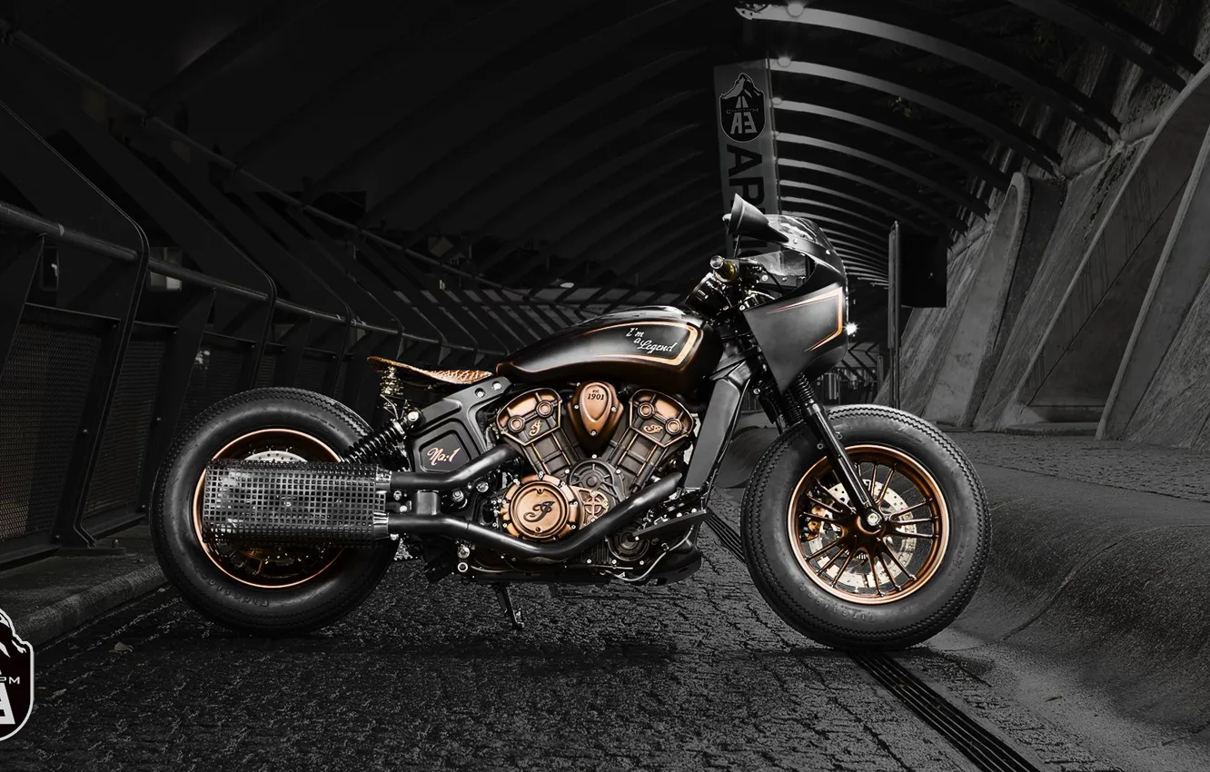 Photo wallpaper Custom, Motorbike, Bobber