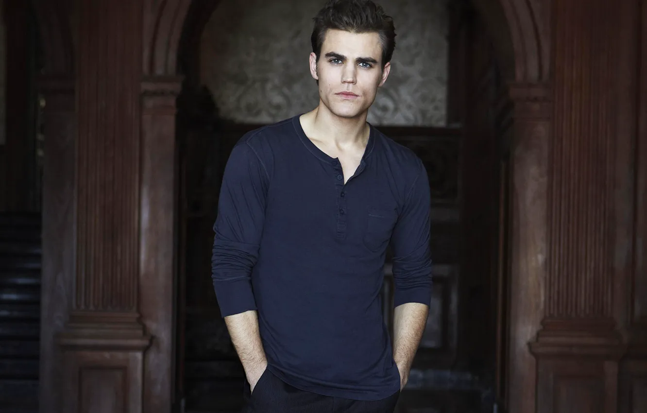 Photo wallpaper look, male, Paul Wesley, Paul Wesley, Vampire Diaries
