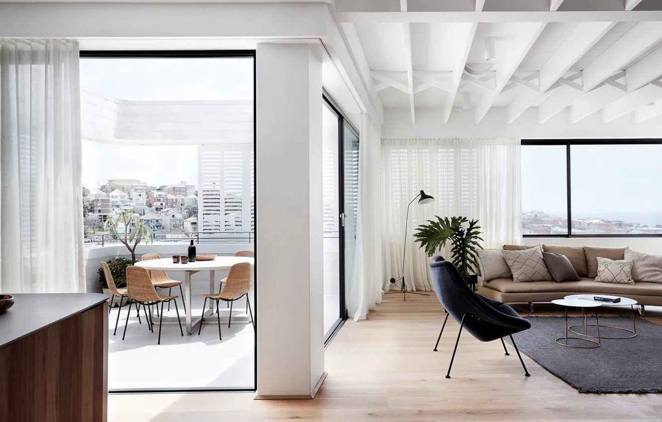 Photo wallpaper design, style, interior, Australia, Sydney, living room, Australia, Sydney