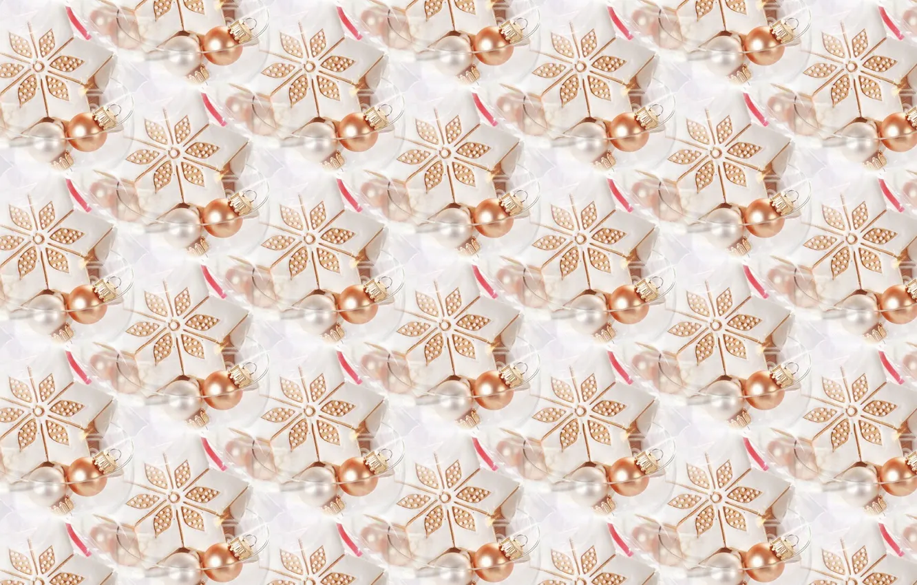 Photo wallpaper balls, holiday, new year, texture, Christmas, cookie