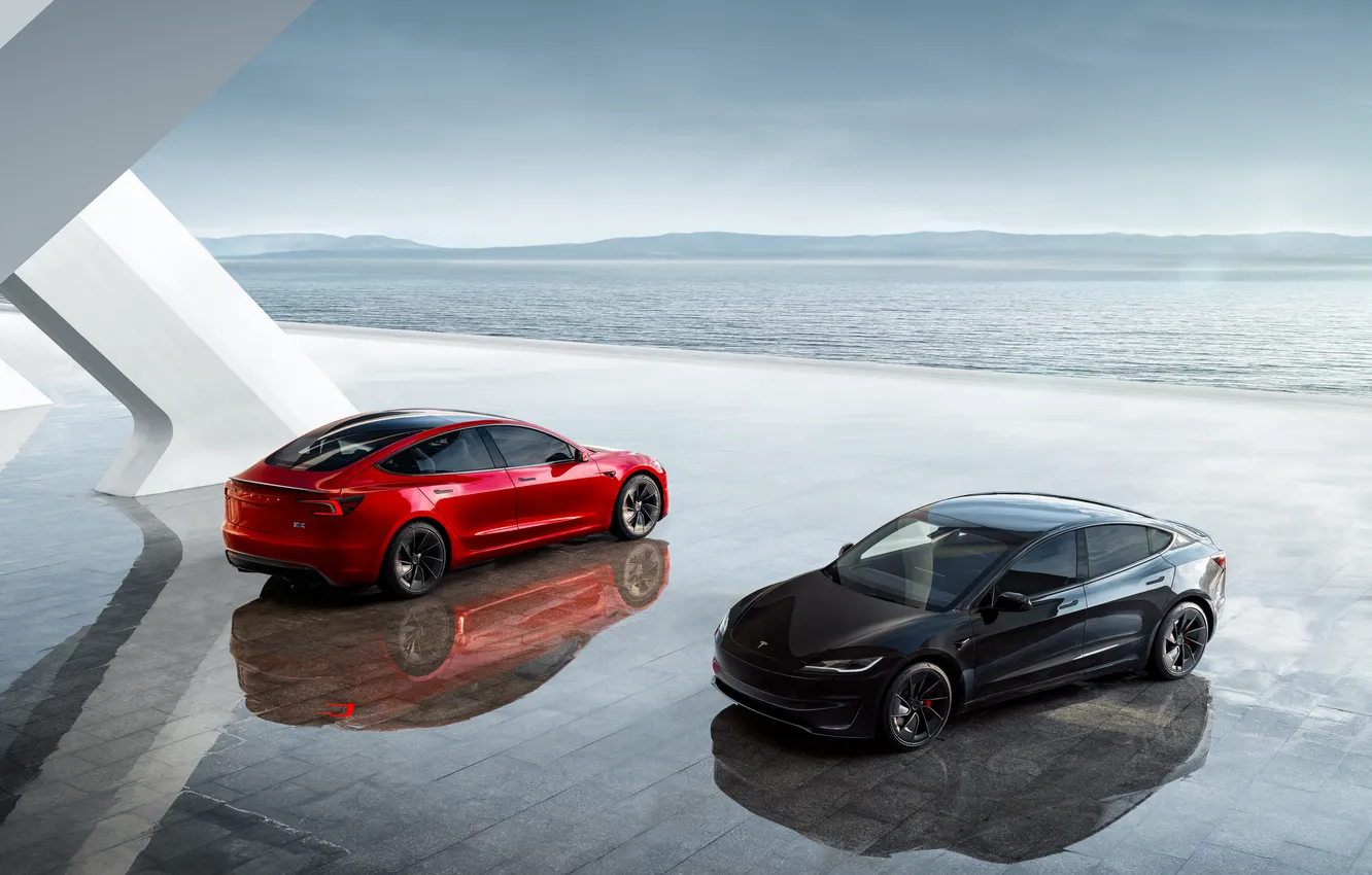 Photo wallpaper Tesla, 2024, Tesla Model 3 Performance