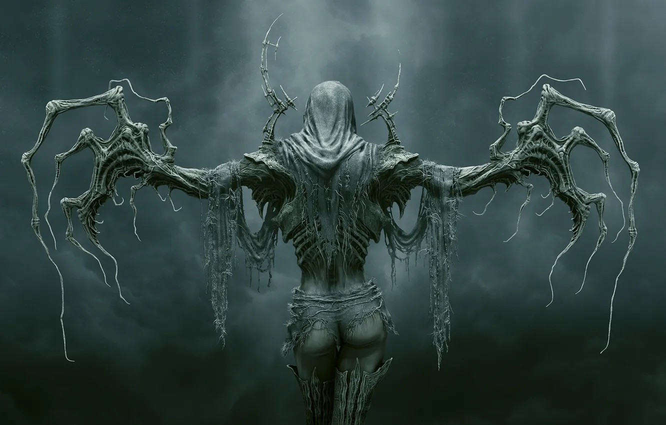 Photo wallpaper monster, hood, The Silent Guardian, Tomas Strzalkowski, Tomasz Strzalkowski