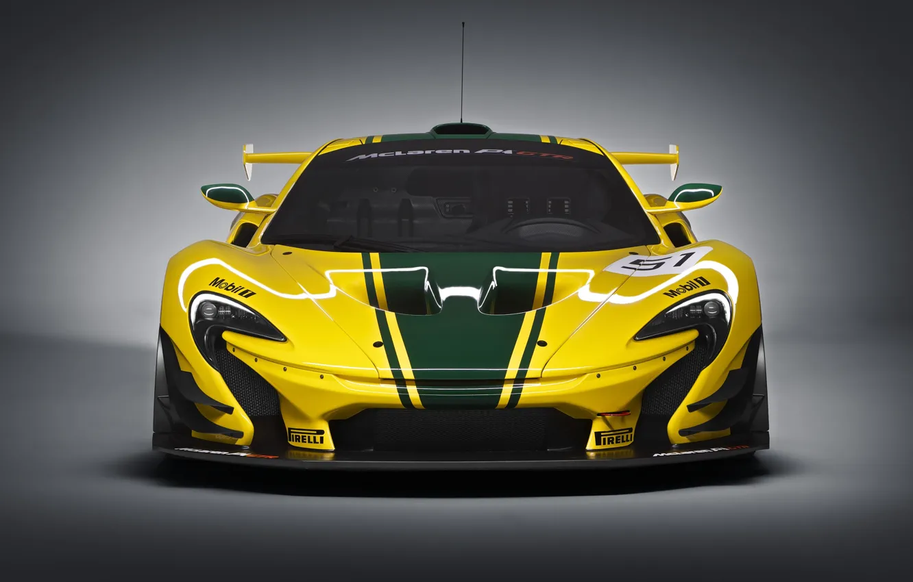 Photo wallpaper McLaren, GTR, supercar, the front, McLaren, 2015