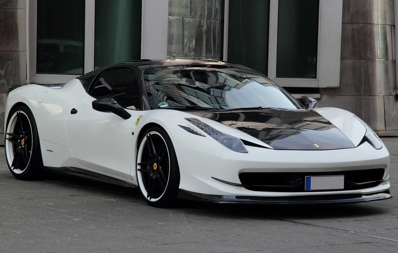 Photo wallpaper tuning, building, Ferrari, Ferrari 458 Italia, Anderson Germany, Carbon Edition