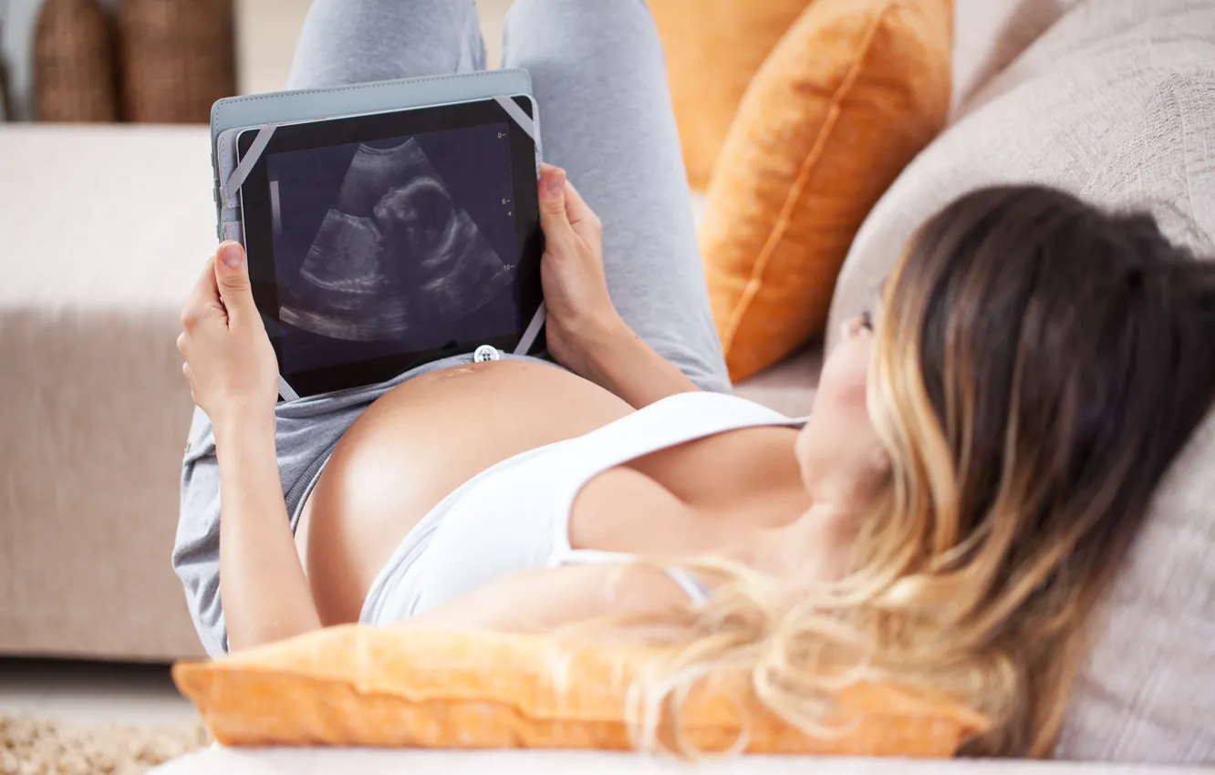 Photo wallpaper dreams, happiness, pregnant, ultrasound