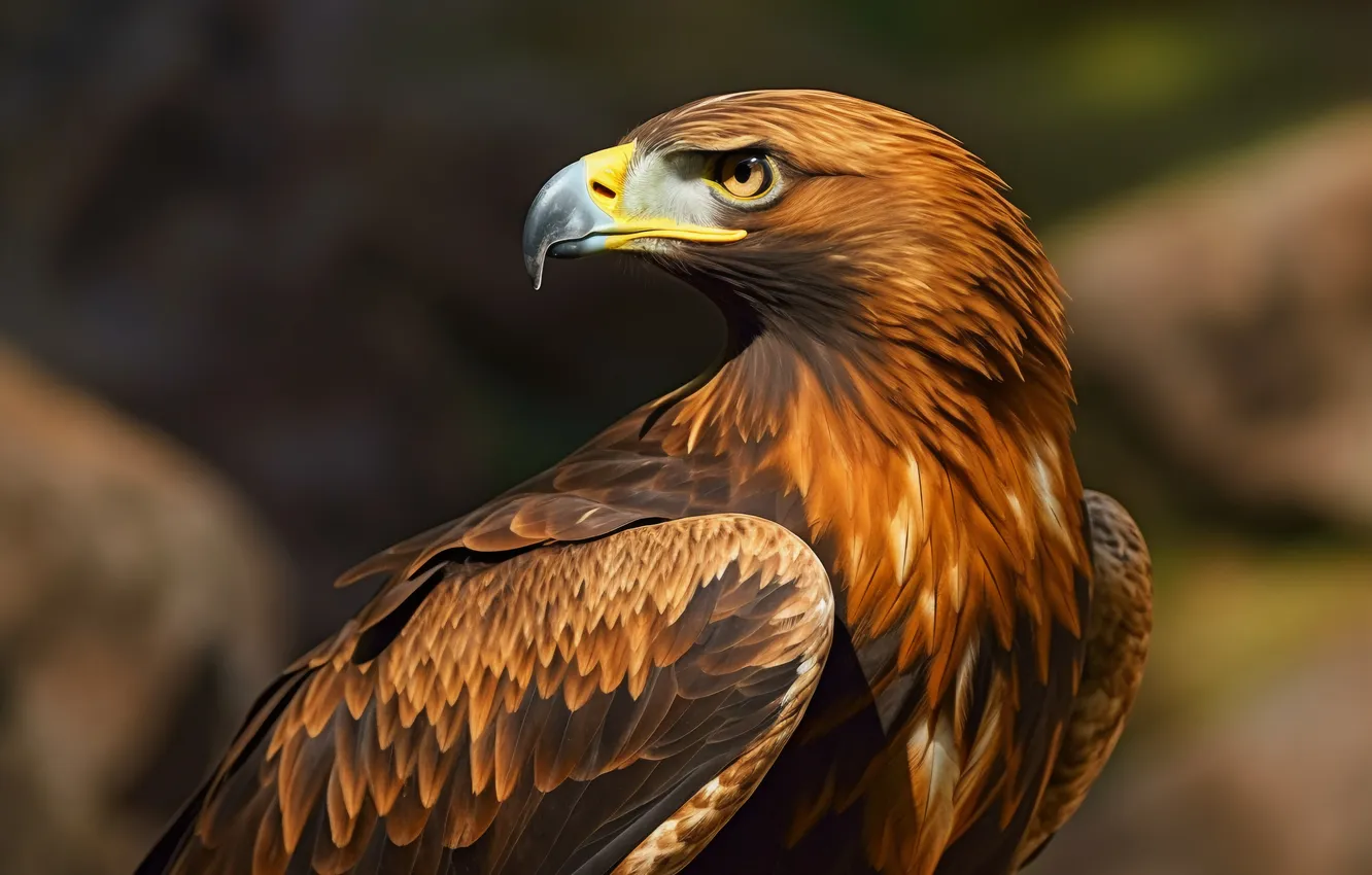 Photo wallpaper eagles, portrait, close up