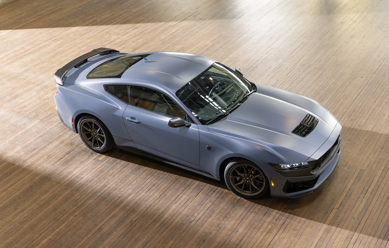 Photo wallpaper Mustang, Ford, Ford Mustang Dark Horse Matte Clear Film