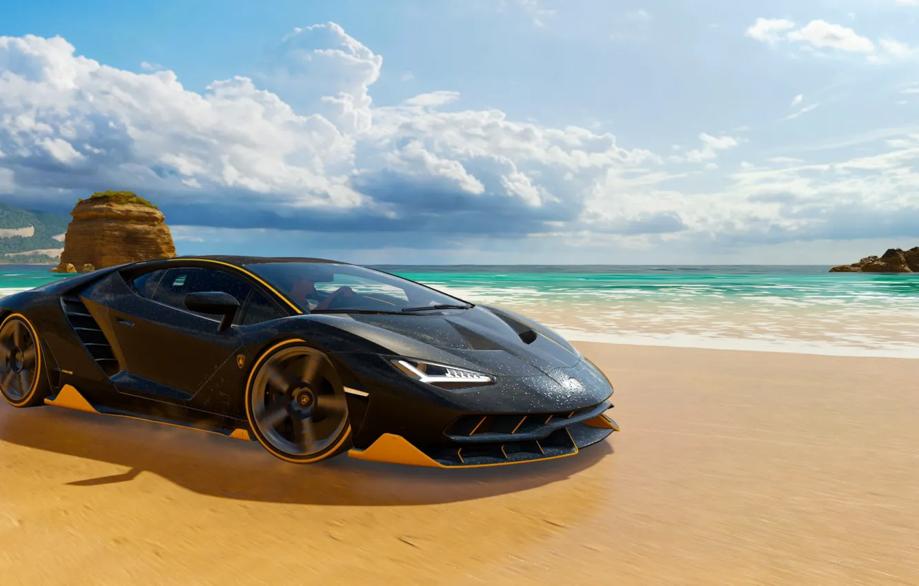 Photo wallpaper Auto, Game, Machine, Race, Racing, Lamborghini Centenary, Forza Horizon 3, Playground Games