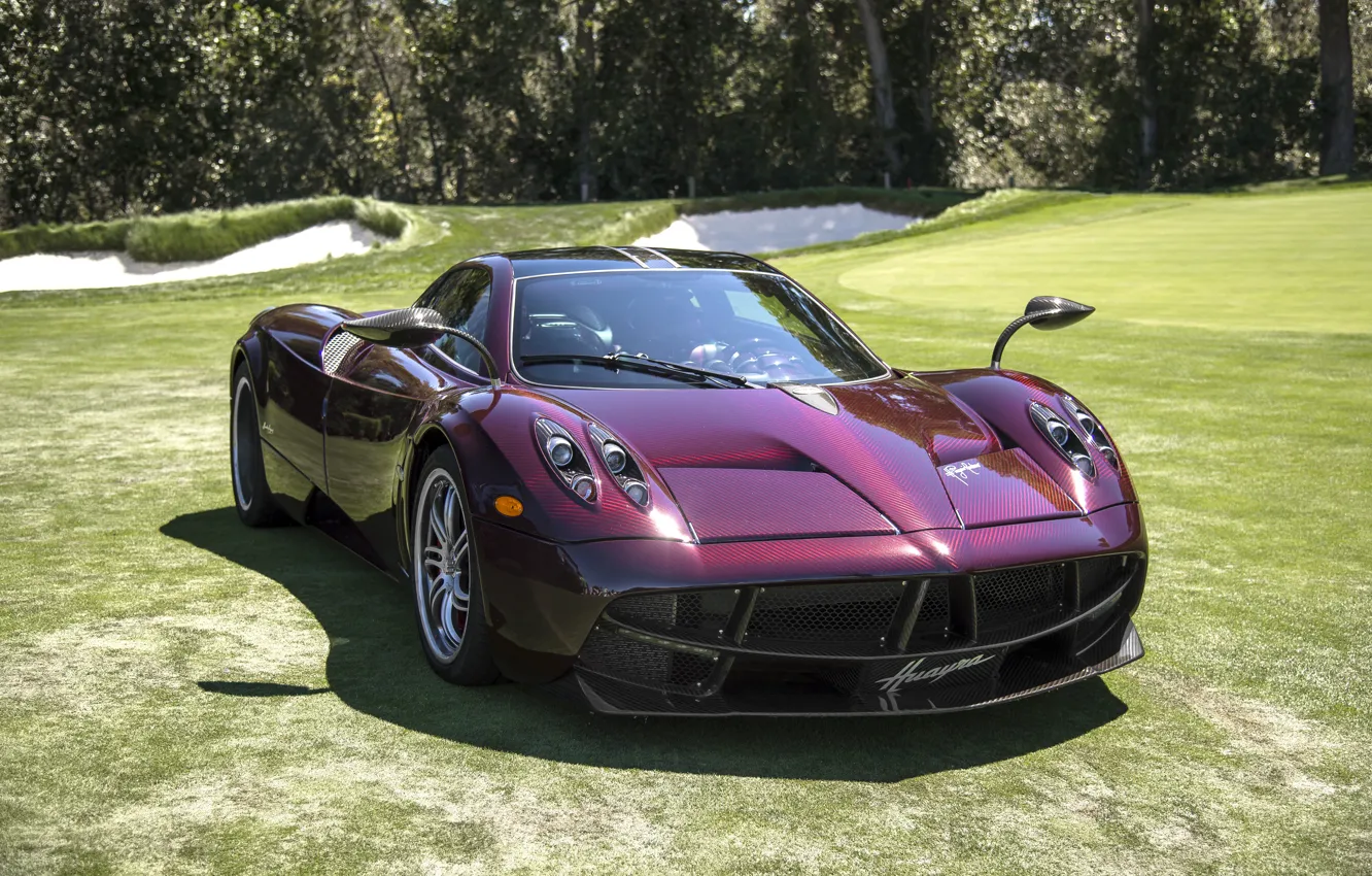Photo wallpaper Red, Pagani, Carbon, To huayr