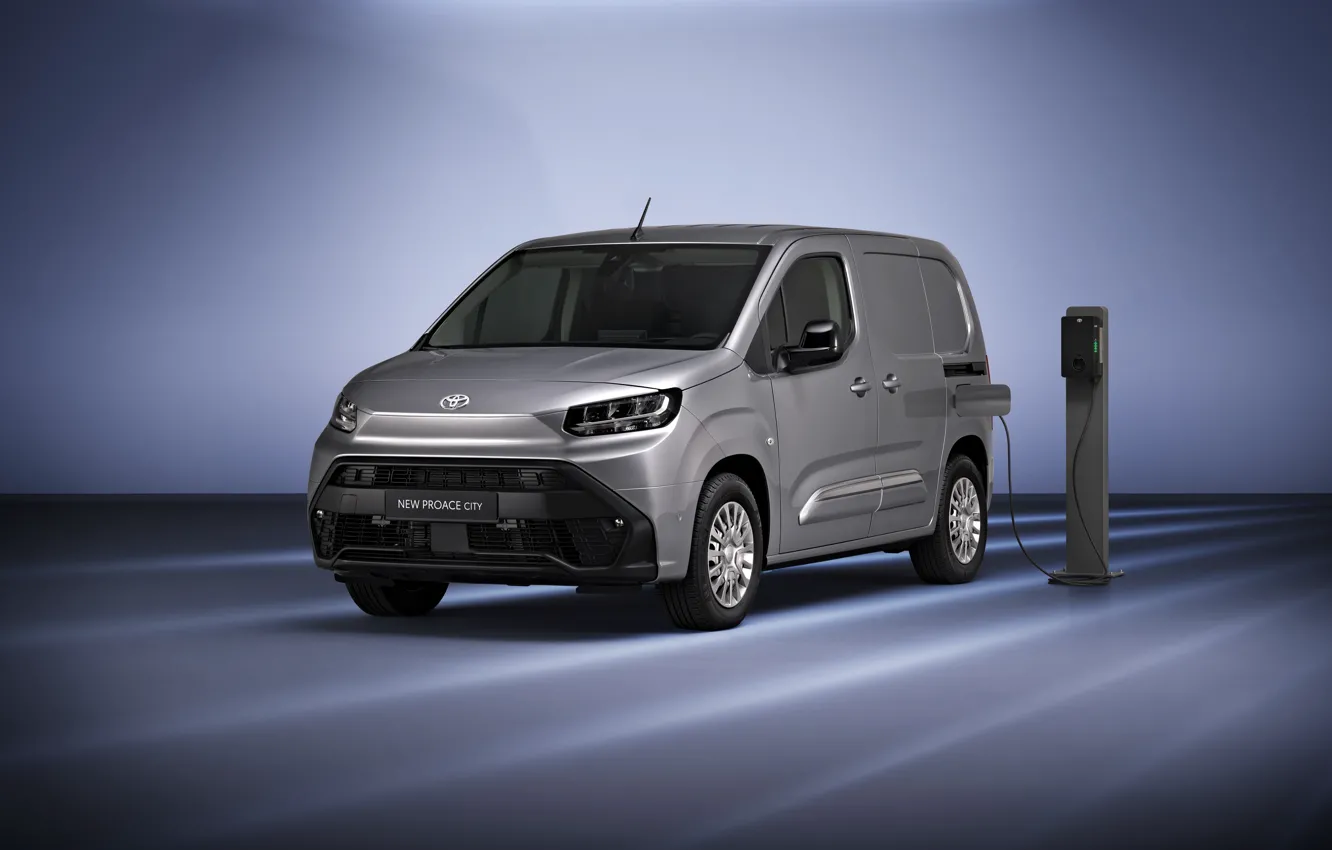 Photo wallpaper City, Toyota, exterior, Toyota, Van, Electric, ProAce, 2024