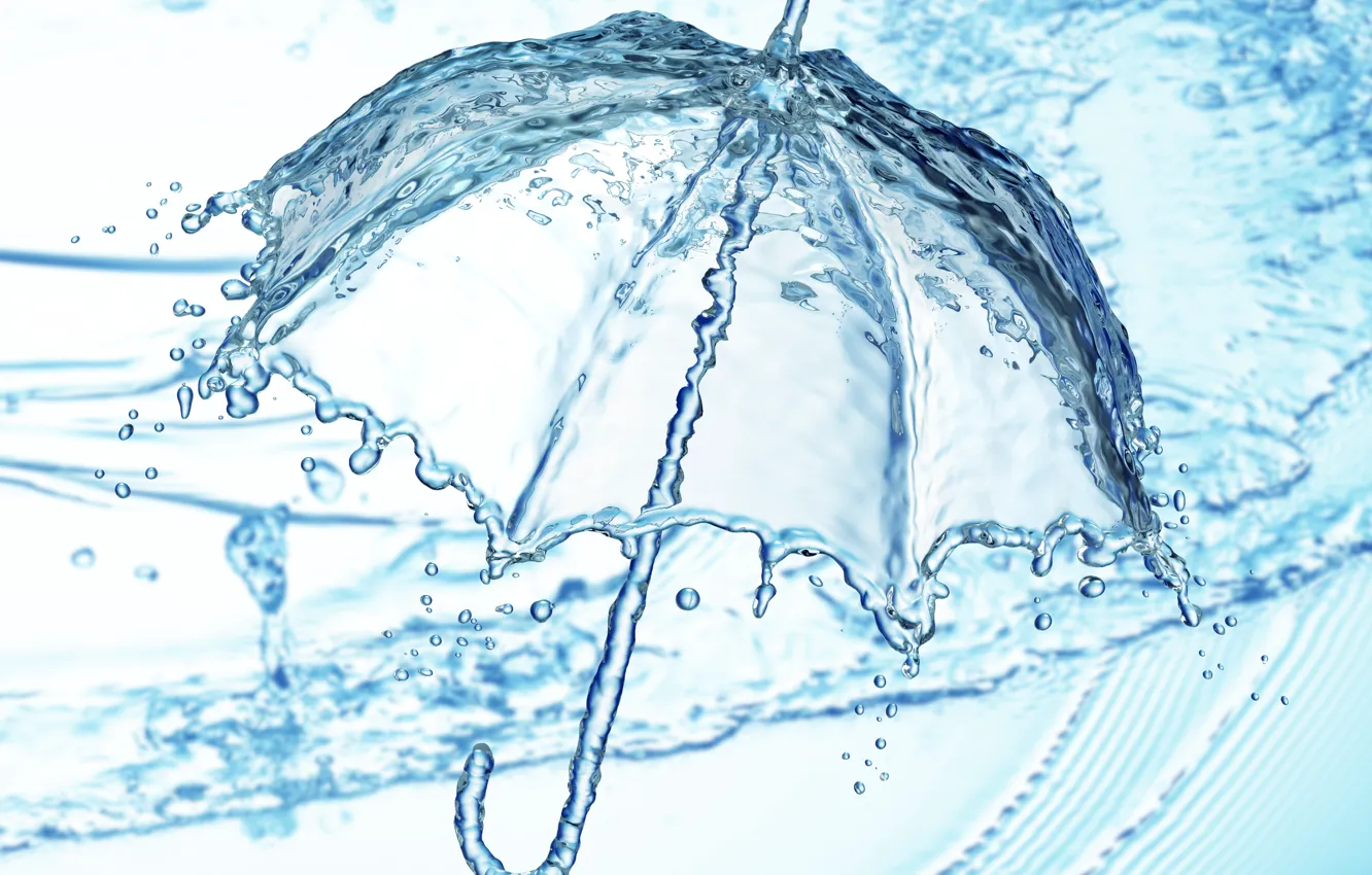 Photo wallpaper water, drop, splash, water, illustration, detailed