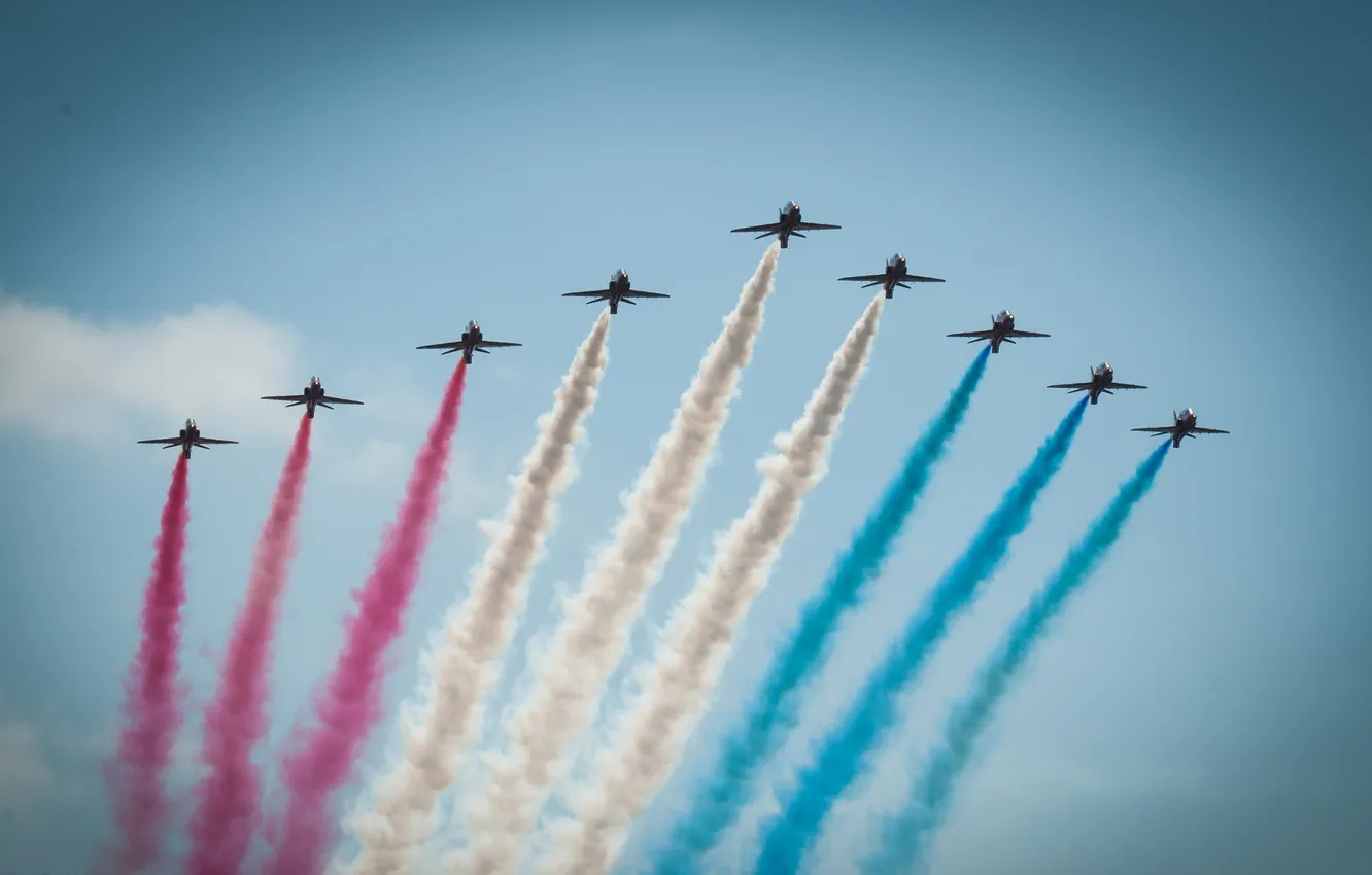 Photo wallpaper aviation, the plane, Red Arrows