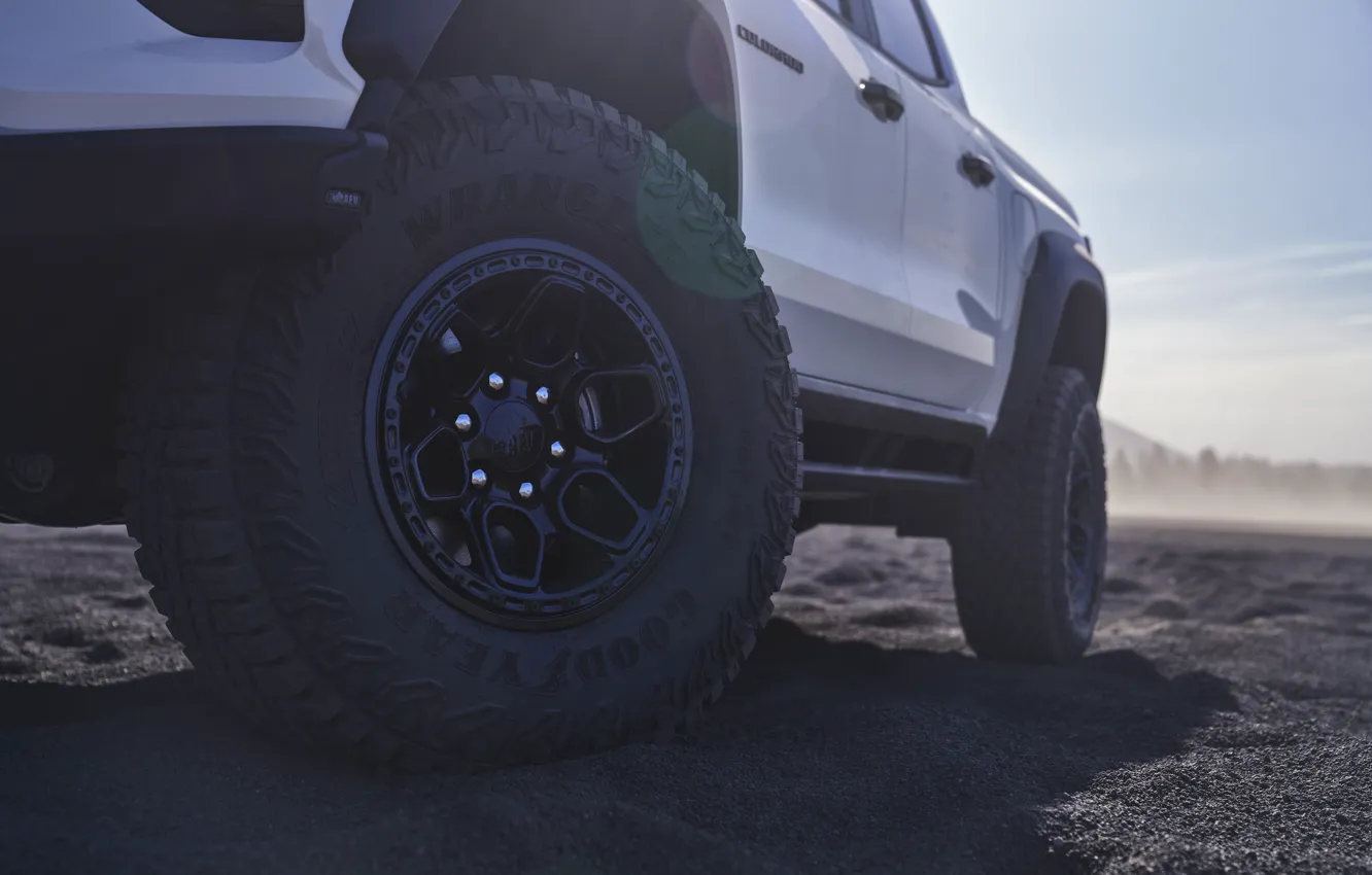 Photo wallpaper Chevrolet, close-up, wheel, Colorado, Chevrolet Colorado ZR2 Bizon