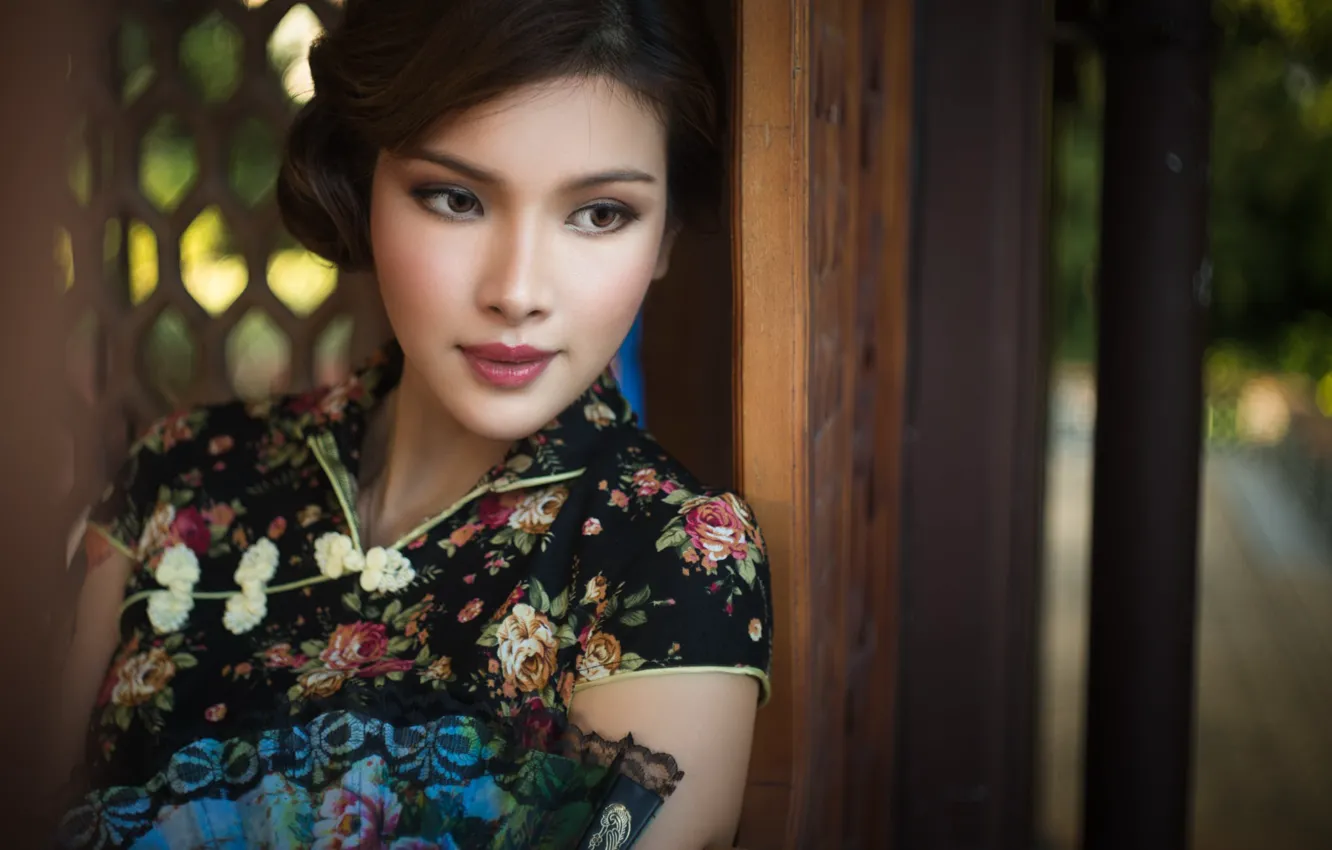 Photo wallpaper girl, portrait, Monique