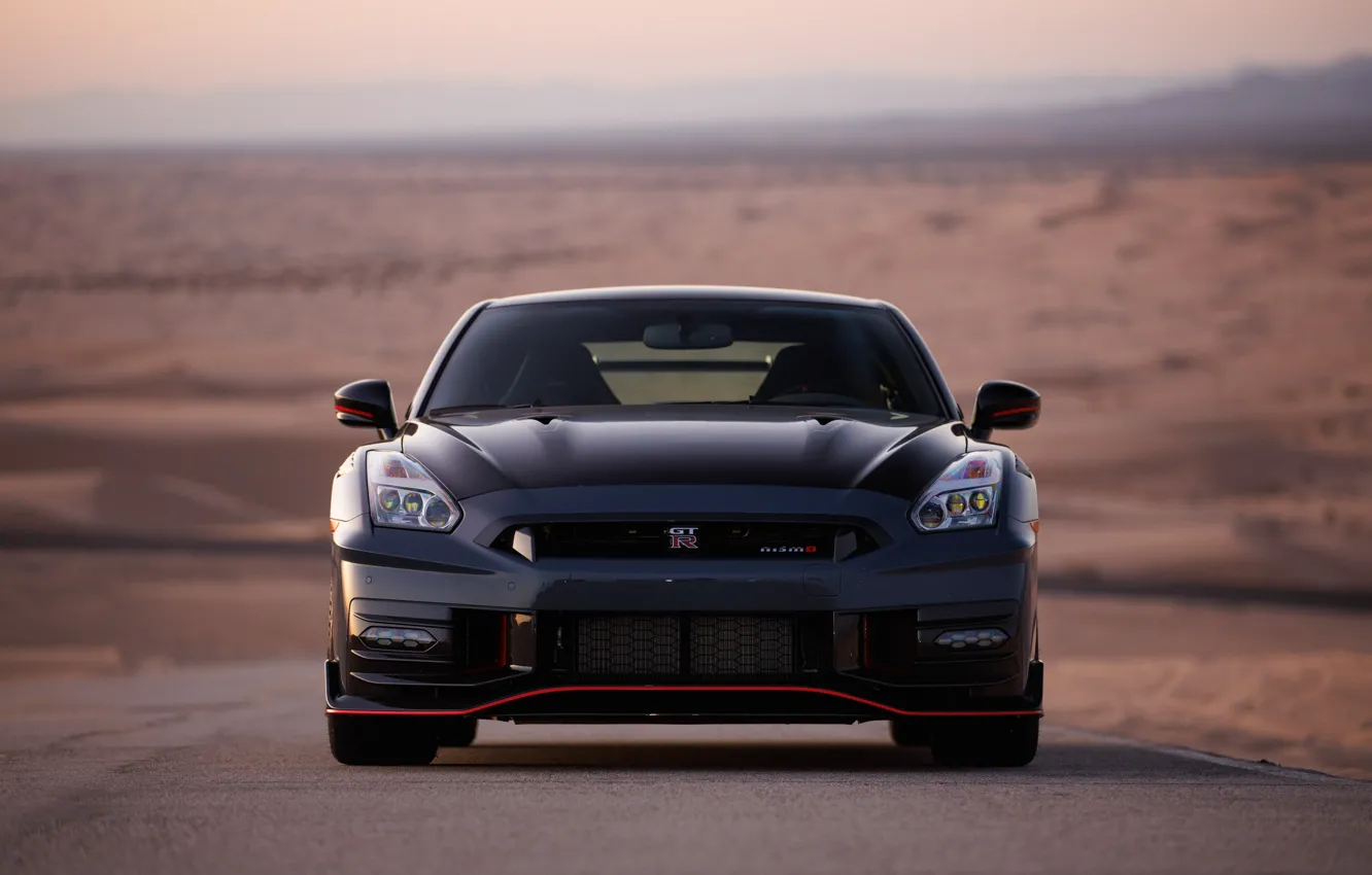 Photo wallpaper Nissan, GT-R, R35, front view, Nissan GT-R Nismo, 2023