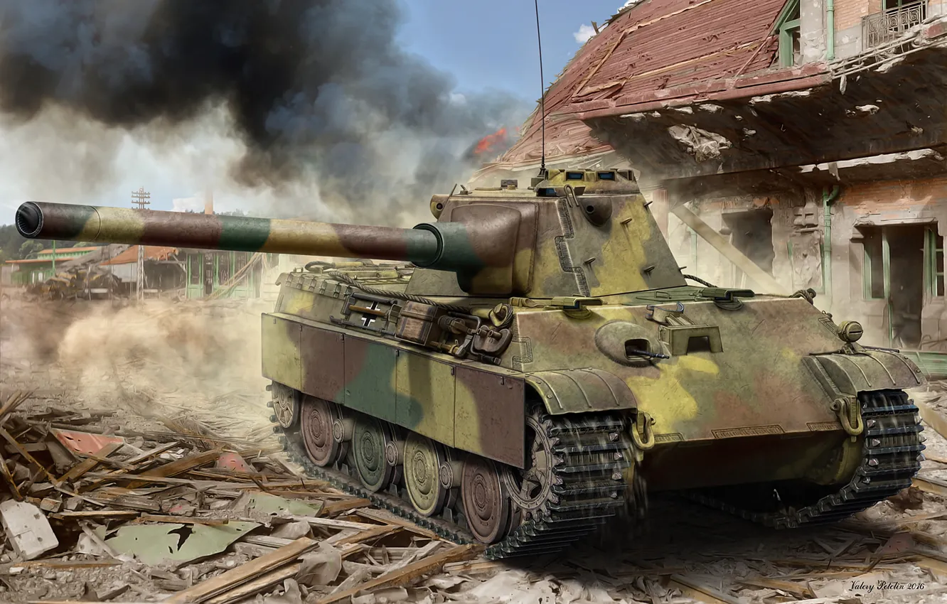 Photo wallpaper Germany, tank, armor, Panther II