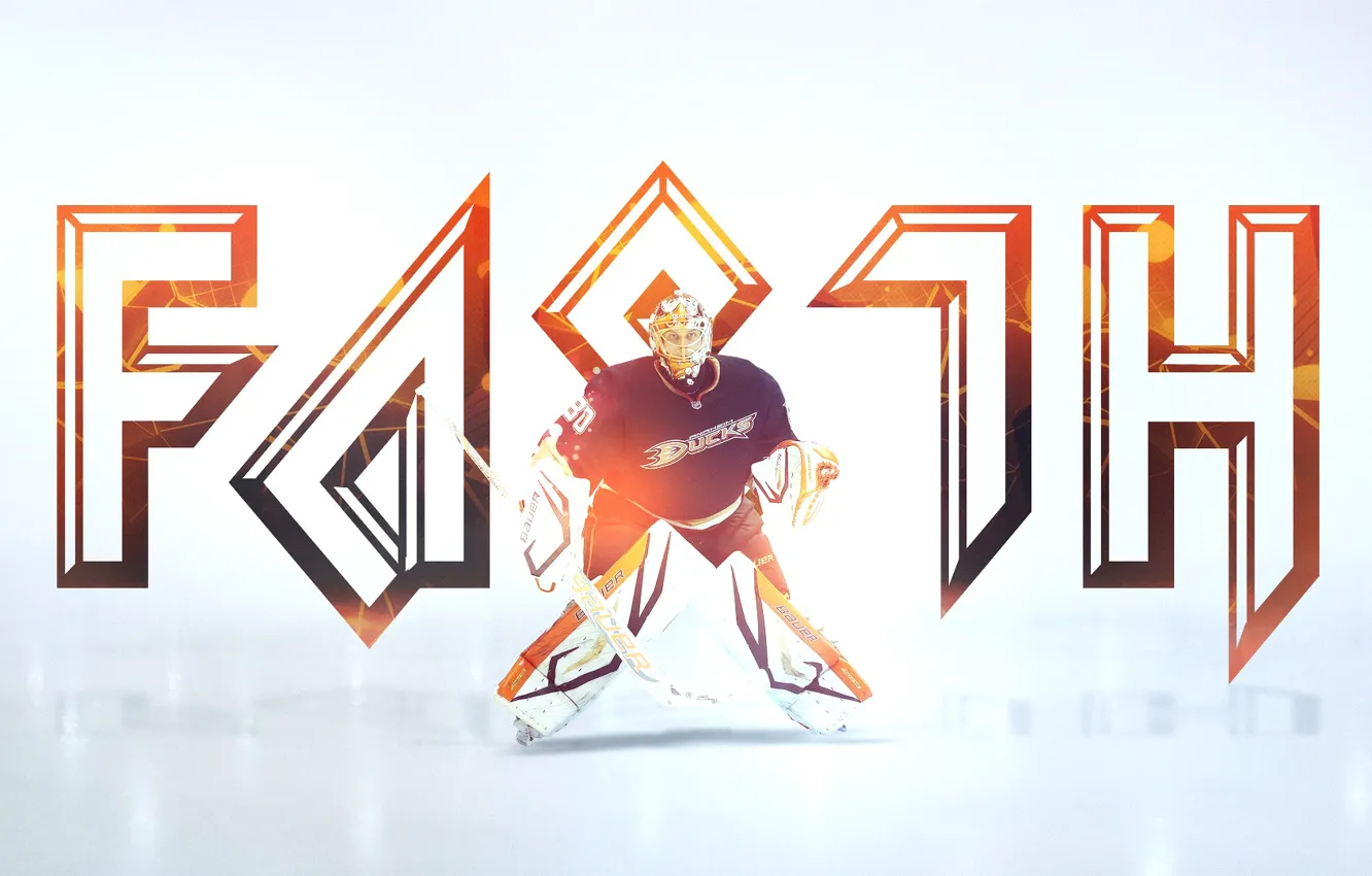 Photo wallpaper NHL, ducks, Hockey, Anaheim, Fasth, Viktor